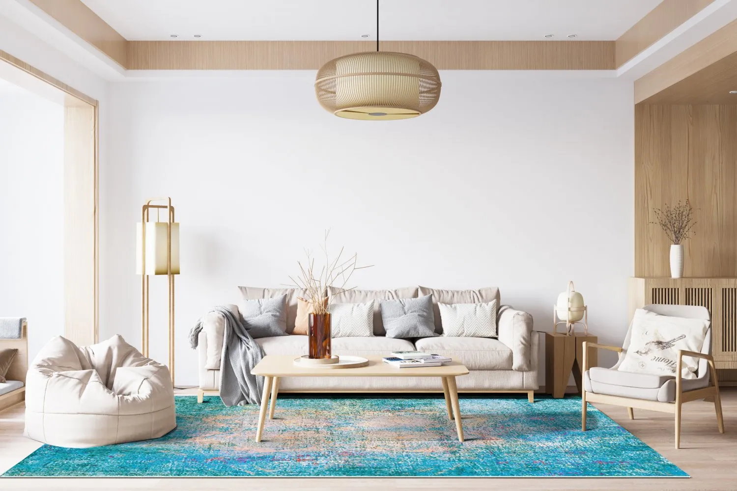 Koberec Wilton - Jules (tyrkysový)