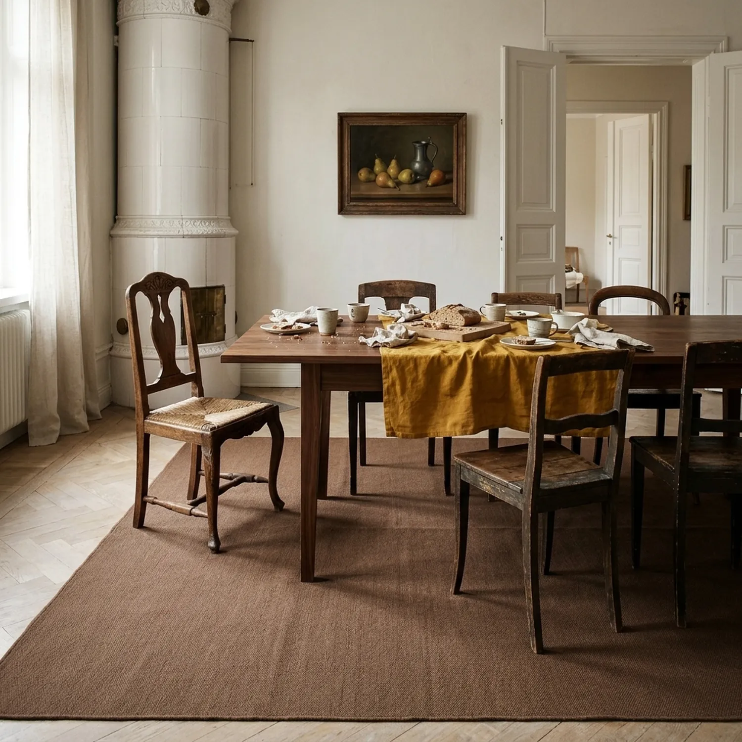 Vlnený koberec - Charonne Flat Handloom Wool Premium (hnedý)