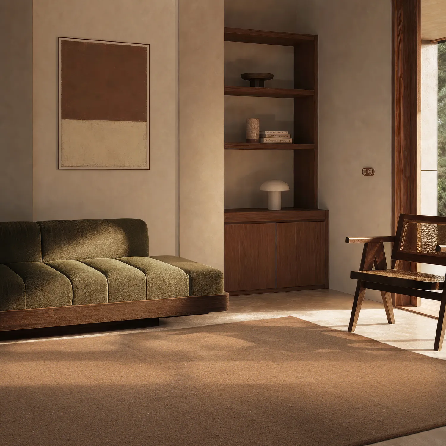 Vlnený koberec - Charonne Flat Handloom Wool Premium (hnedý)