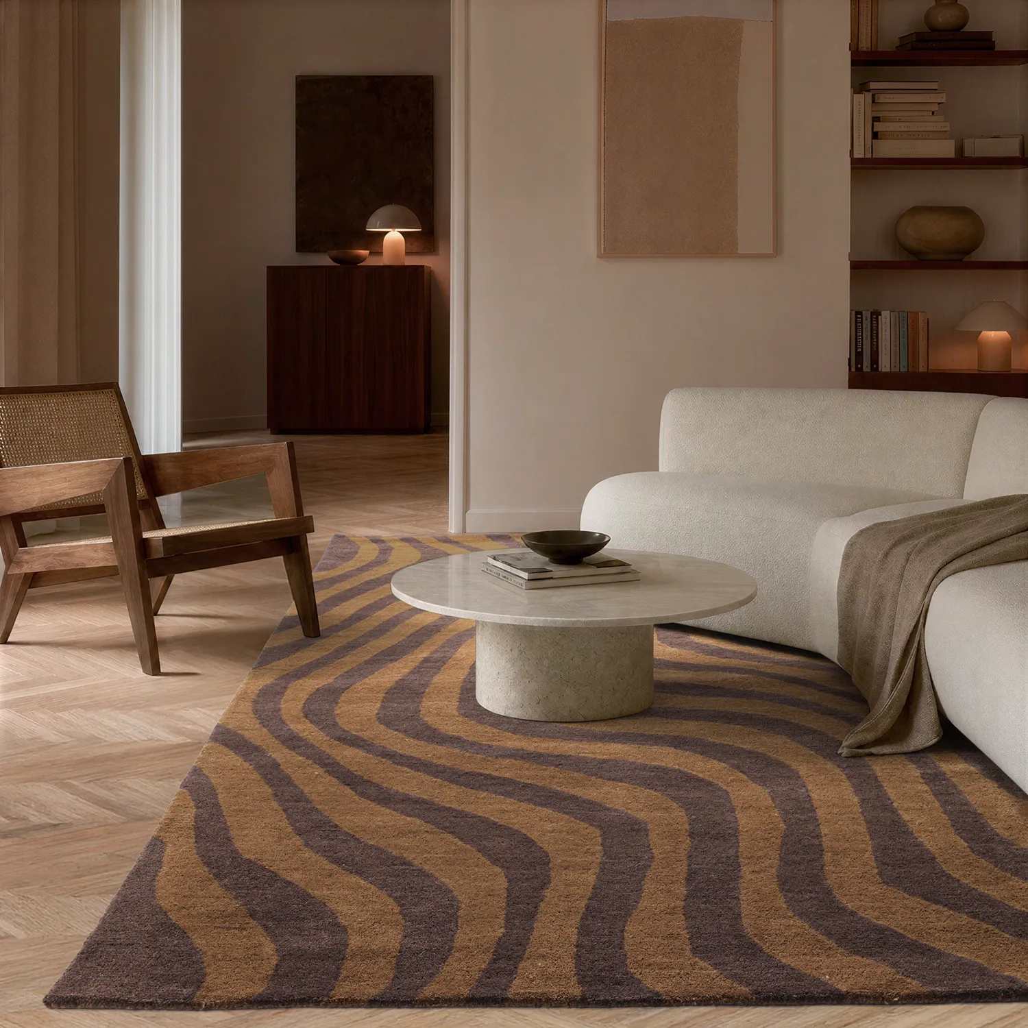 Vlnený koberec - Aiz Hand Tufted Wool Premium (hnedý)