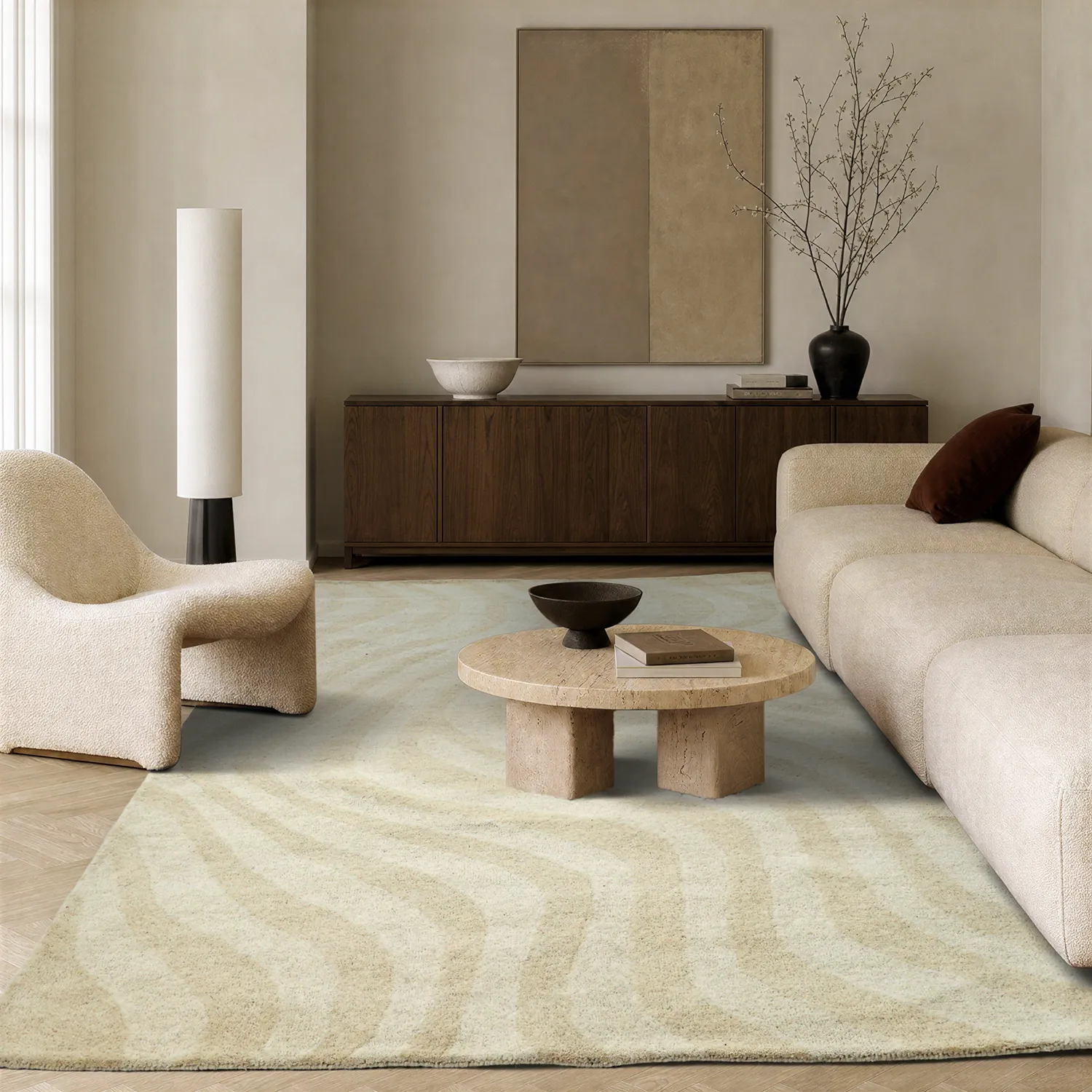 Vlnený koberec - Aiz Hand Tufted Wool Premium (sivá)