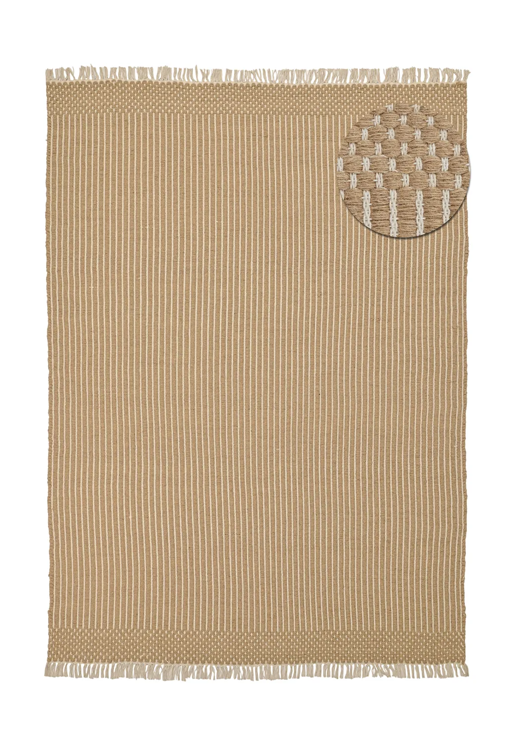 Vlnený koberec - Arbil (béžová/biela)