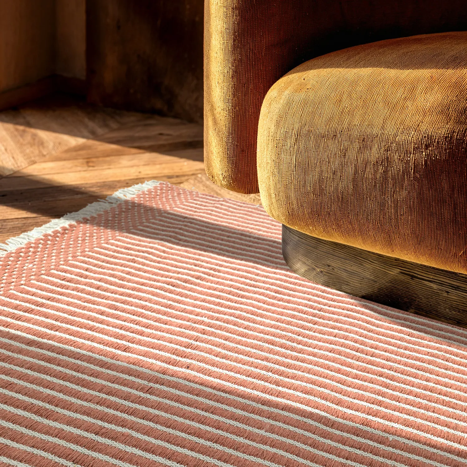 Vlnený koberec - Arbil (terracota/biela)