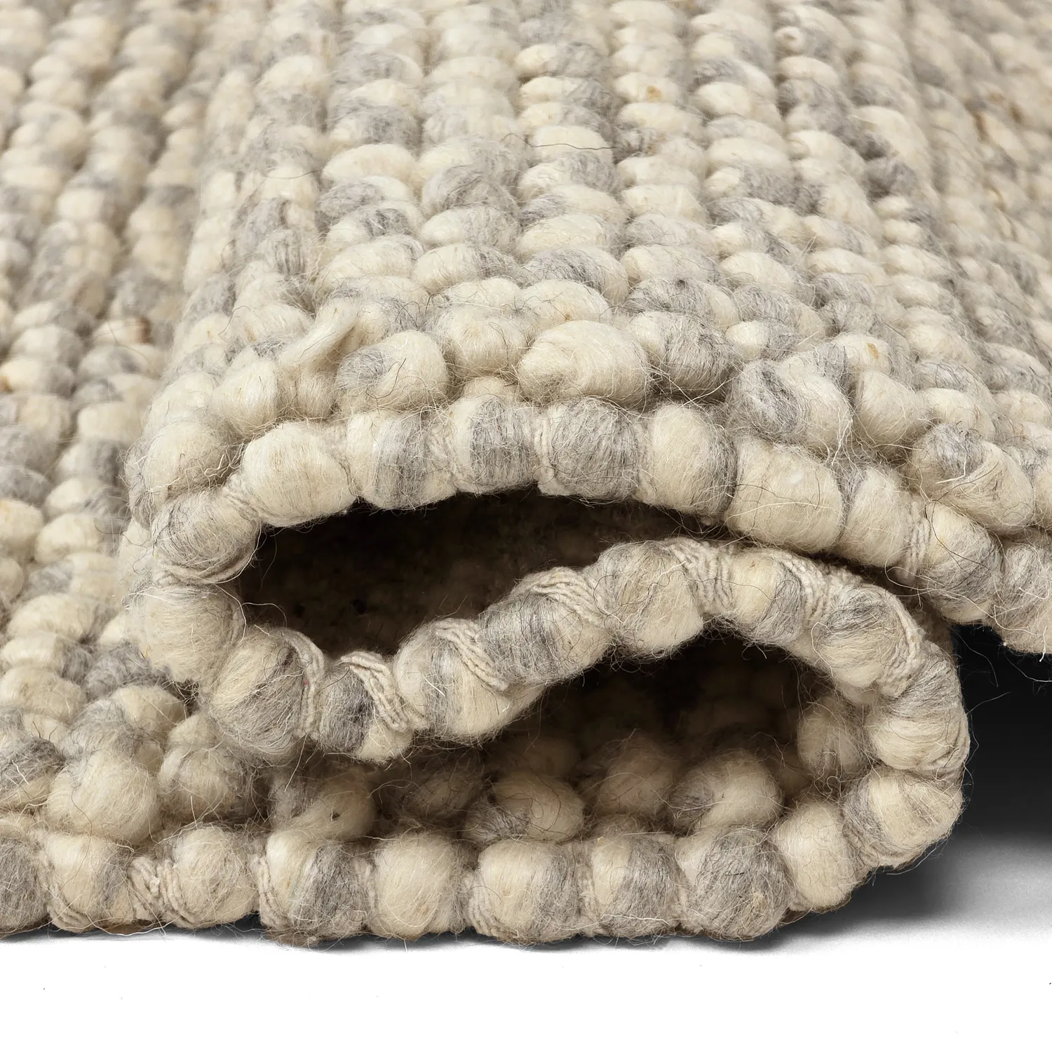 Vlnený koberec - Avafors Wool Bubble (šedý/bežový)