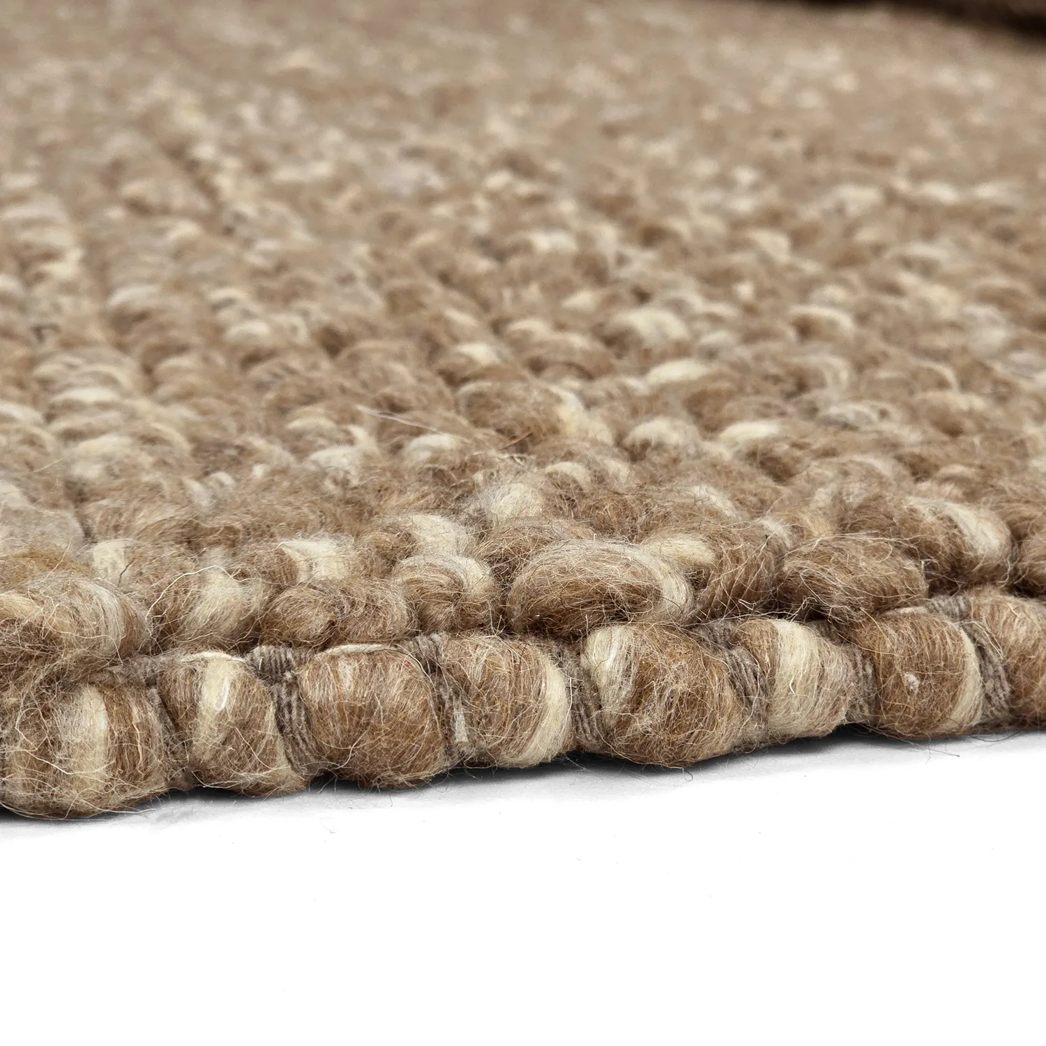 Vlněný koberec - Avafors Wool Bubble (světle hnědý/bílý)