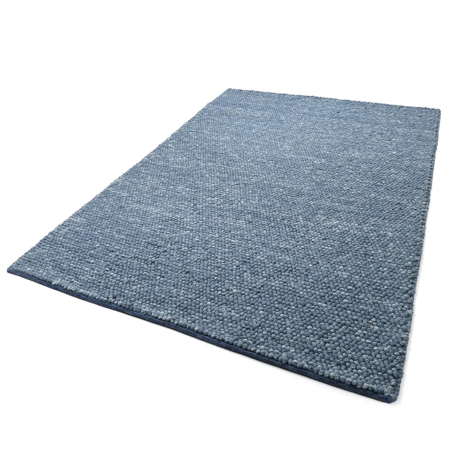 Vlnený koberec - Avafors Wool Bubble (námornícka modrá/krémová)
