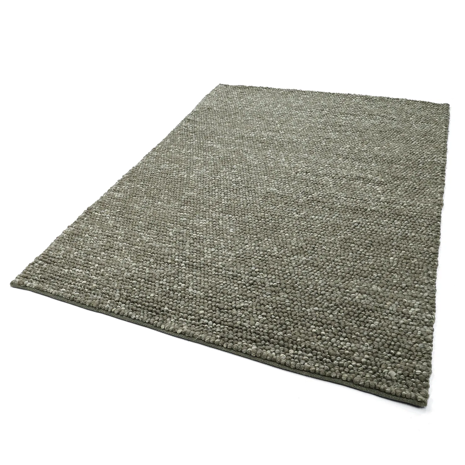 Vlnený koberec - Avafors Wool Bubble (machovo zelená/krémová)
