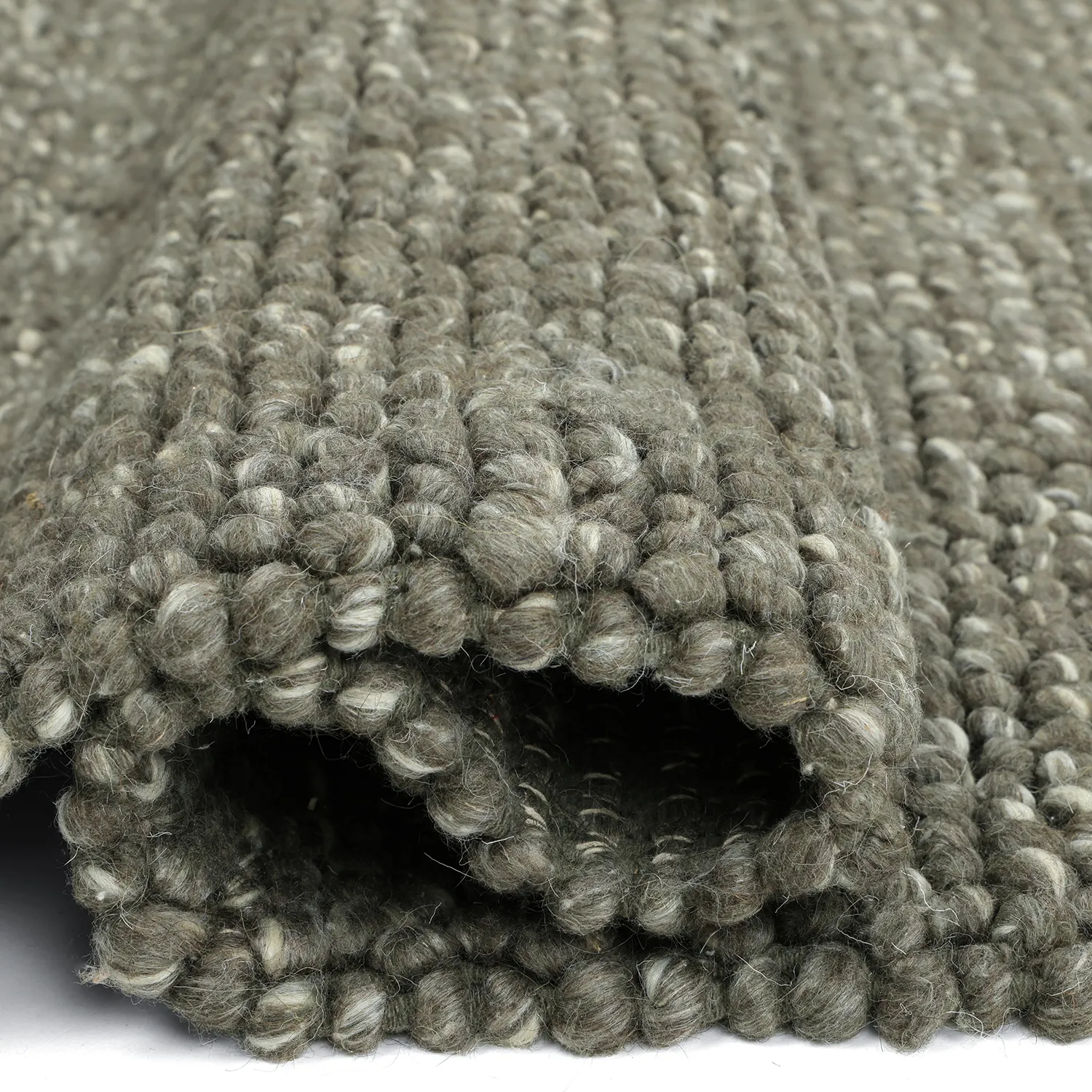 Vlnený koberec - Avafors Wool Bubble (machovo zelená/krémová)