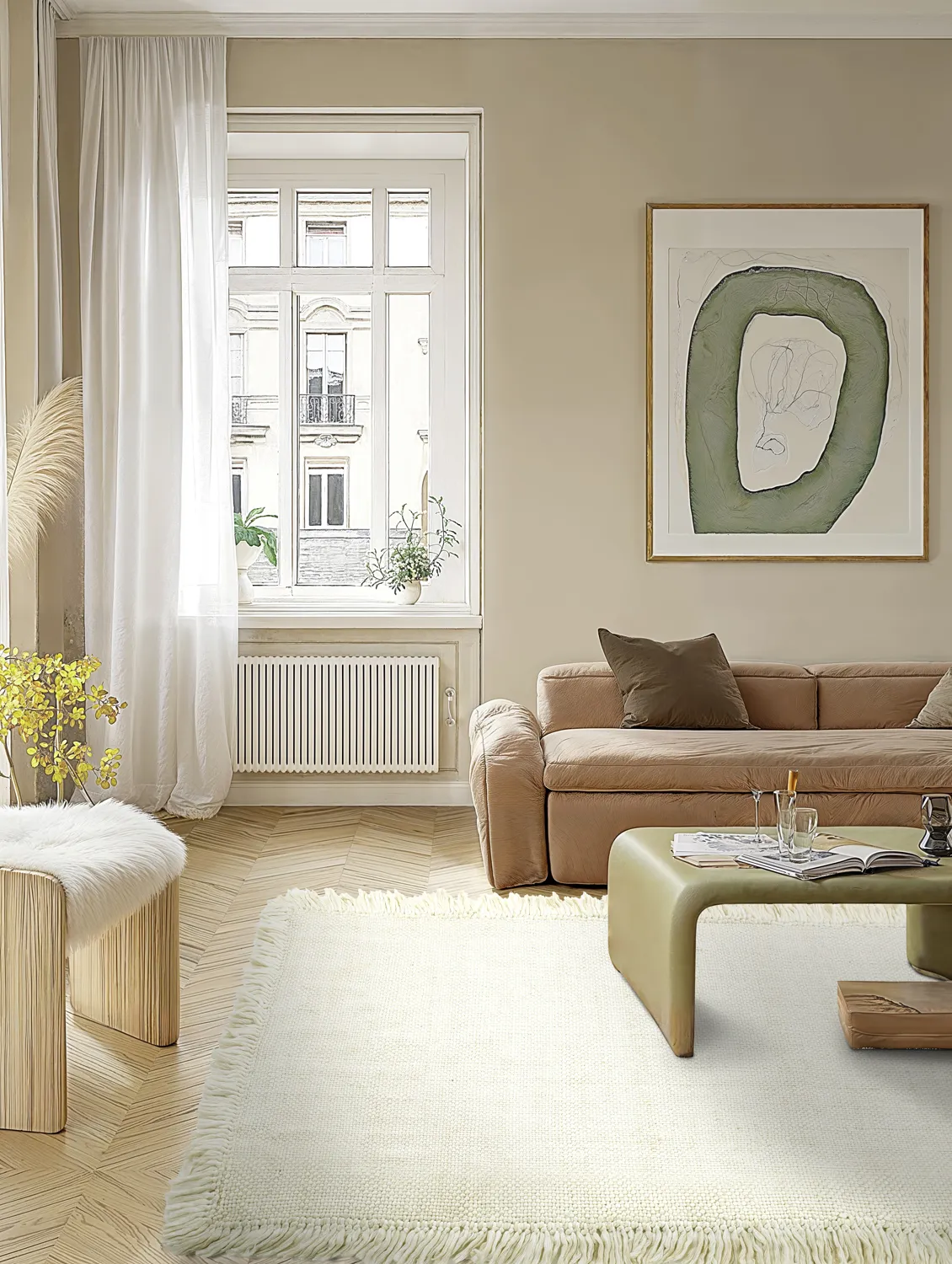 Koberec z vlny - Dalita (off white)