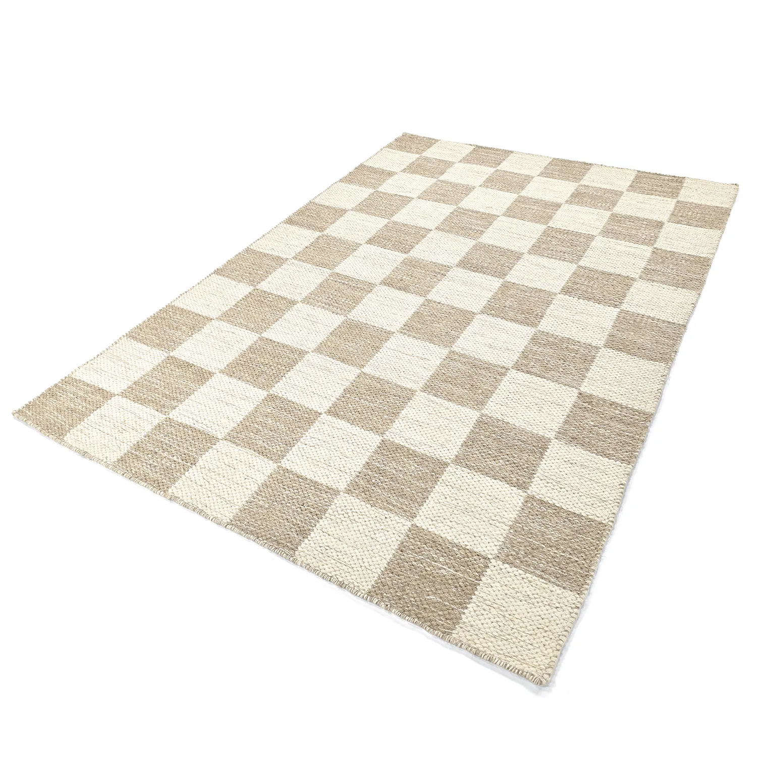 Ullmatta - Dundee (beige/vit)