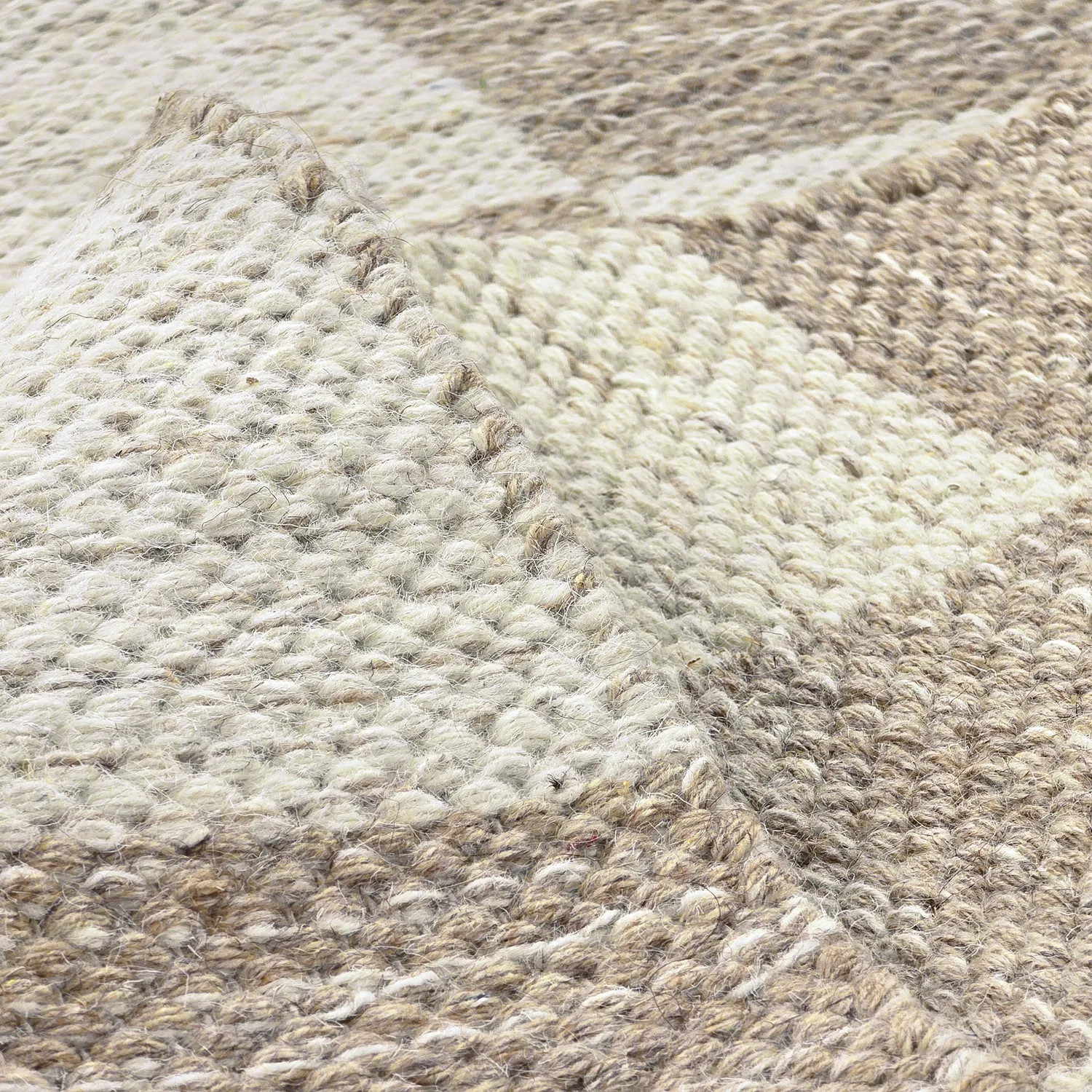 Ullmatta - Dundee (beige/vit)