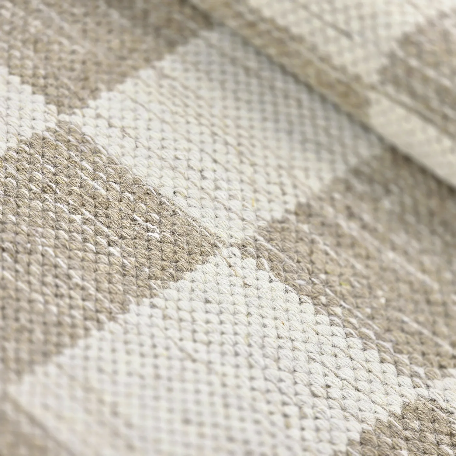 Ullmatta - Dundee (beige/vit)