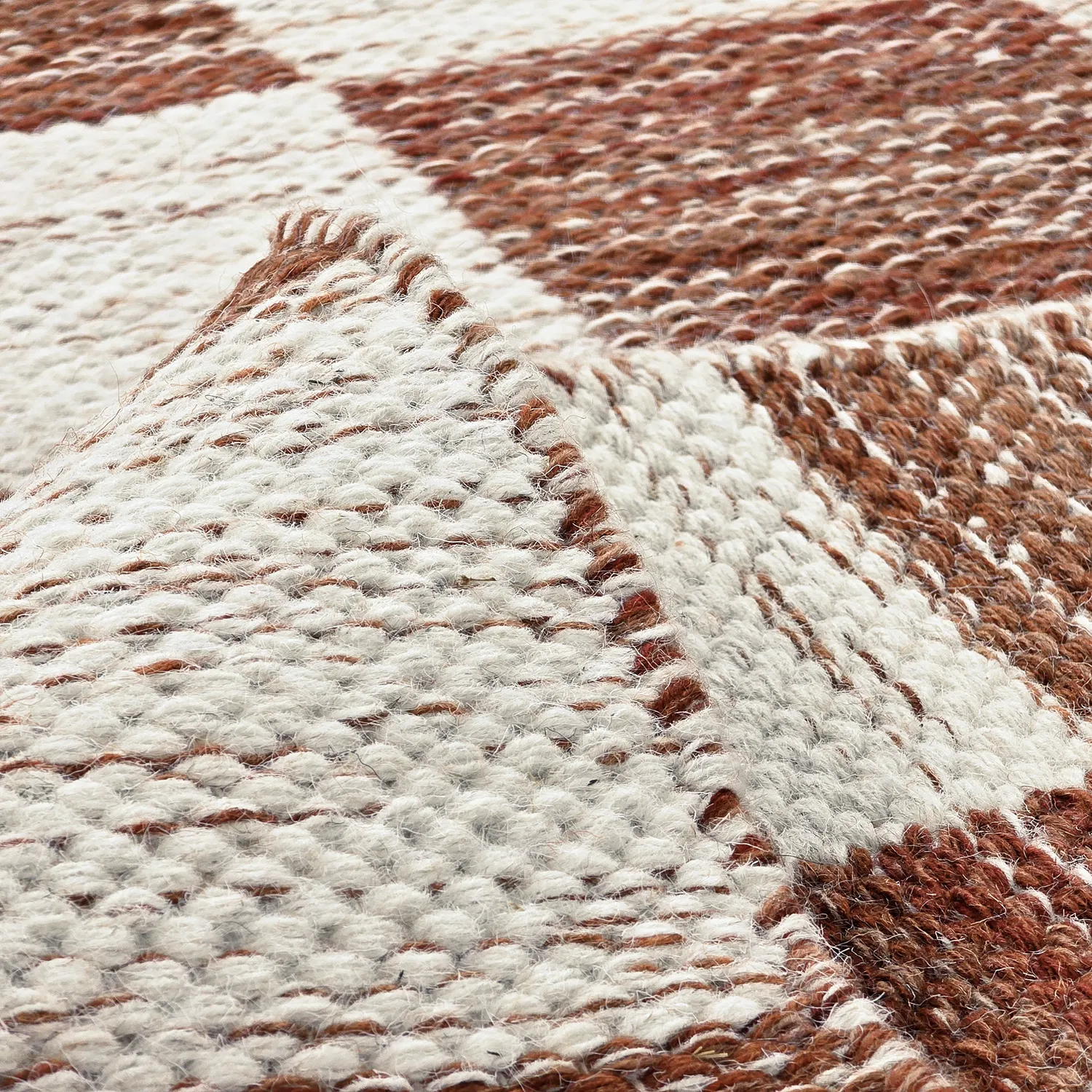 Ullmatta - Dundee (röd/vit)