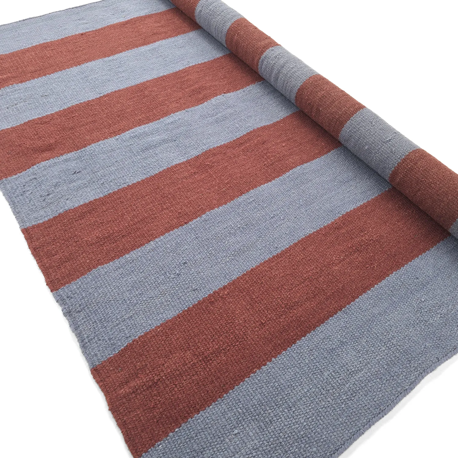 Vlnený koberec - Garine (modrá/červená)