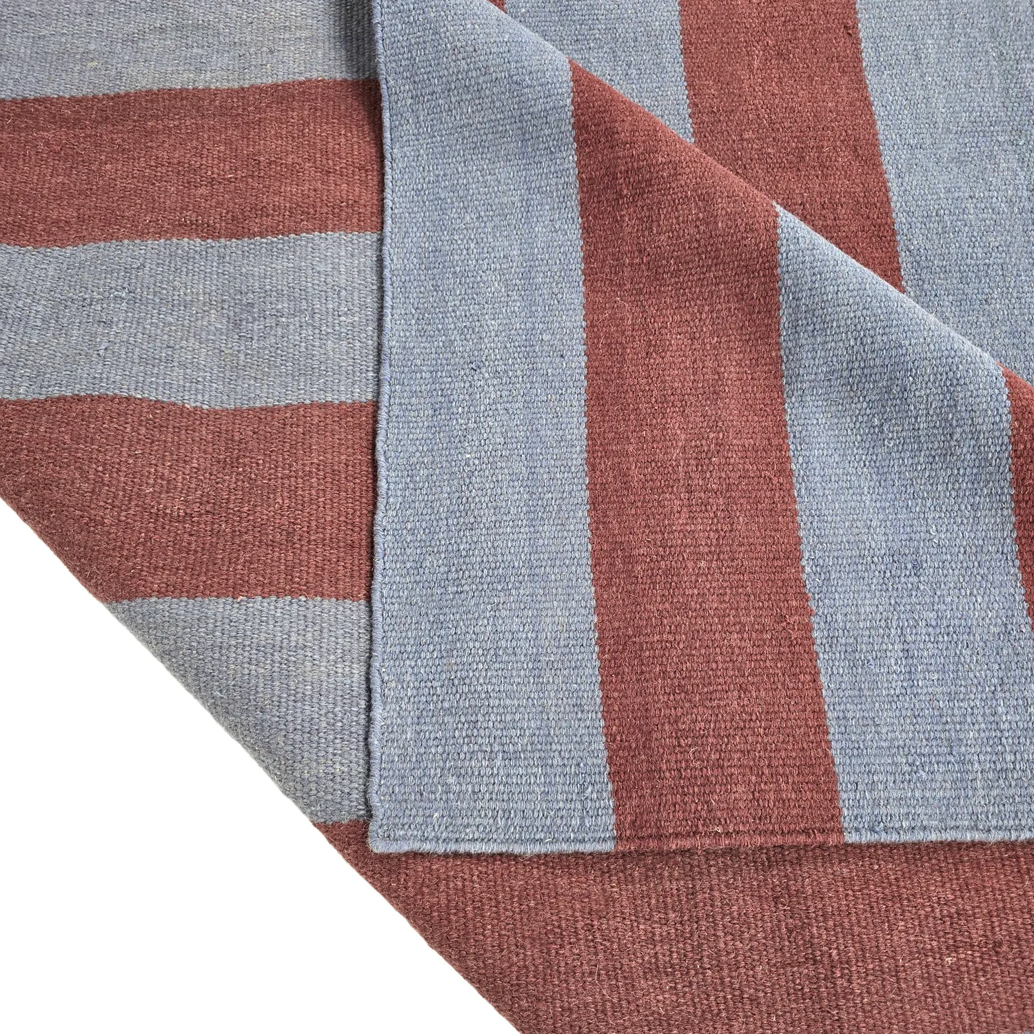 Vlnený koberec - Garine (modrá/červená)