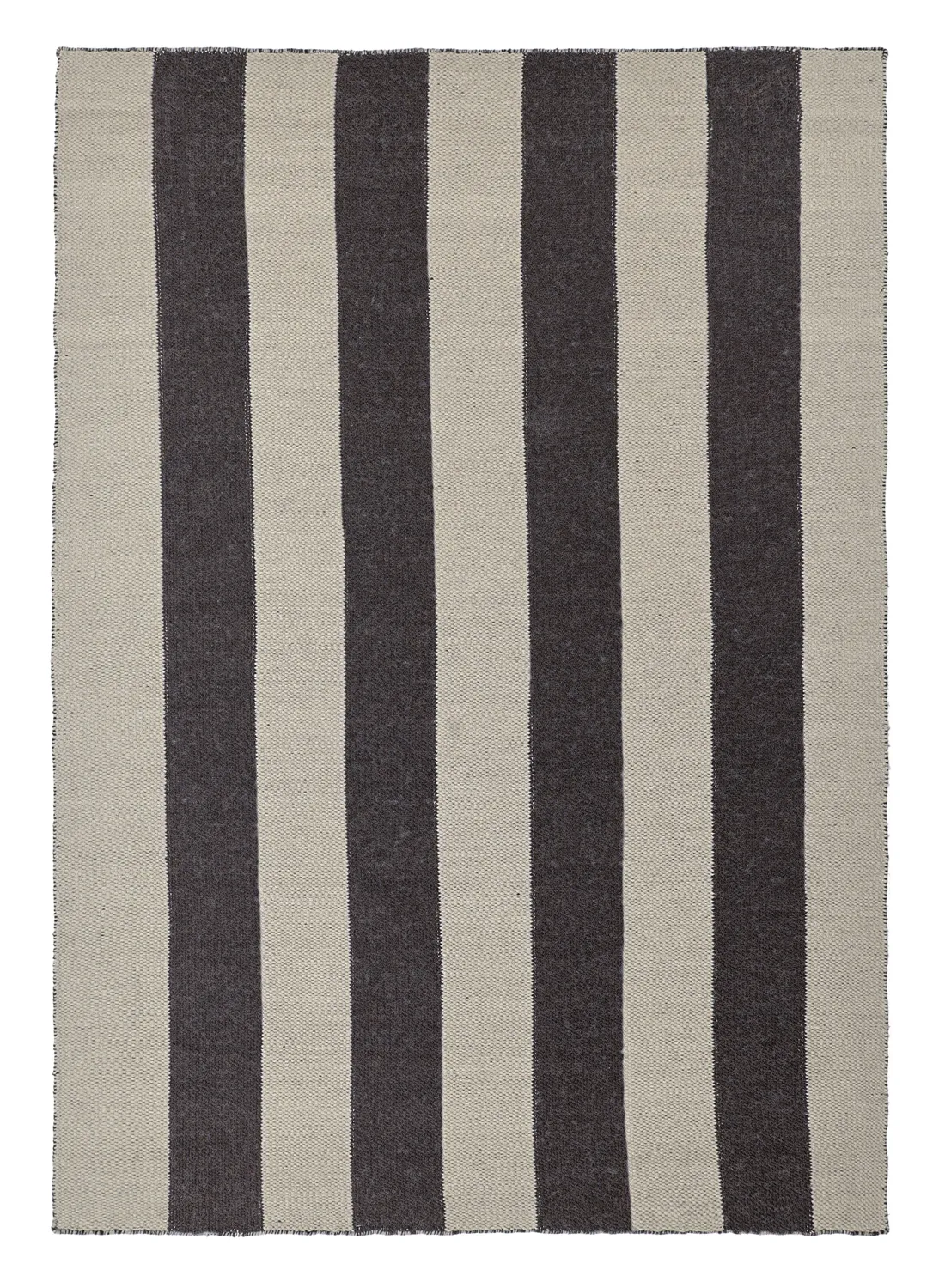 Vlnený koberec - Garine (čierna/bežová)