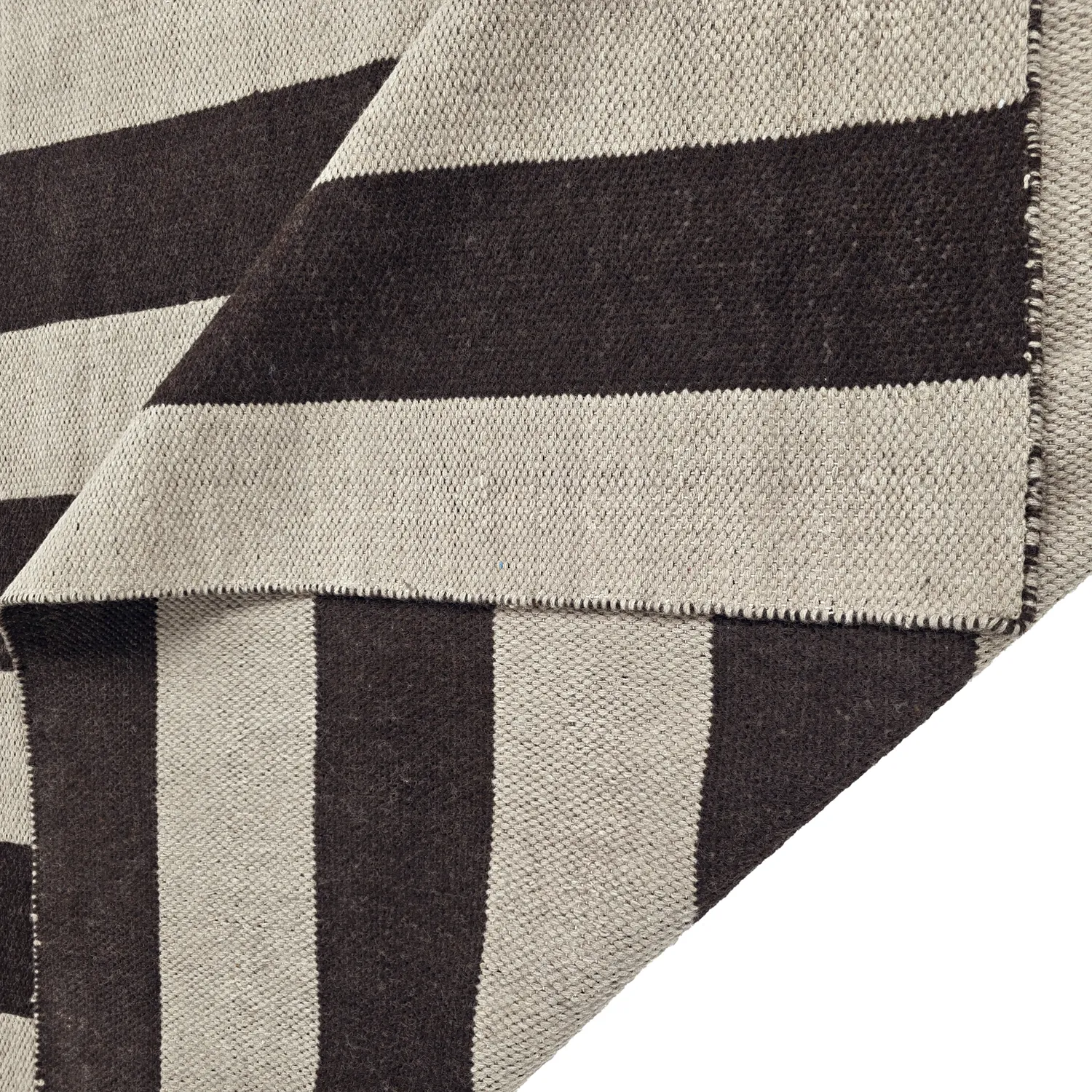 Vlnený koberec - Garine (čierna/bežová)