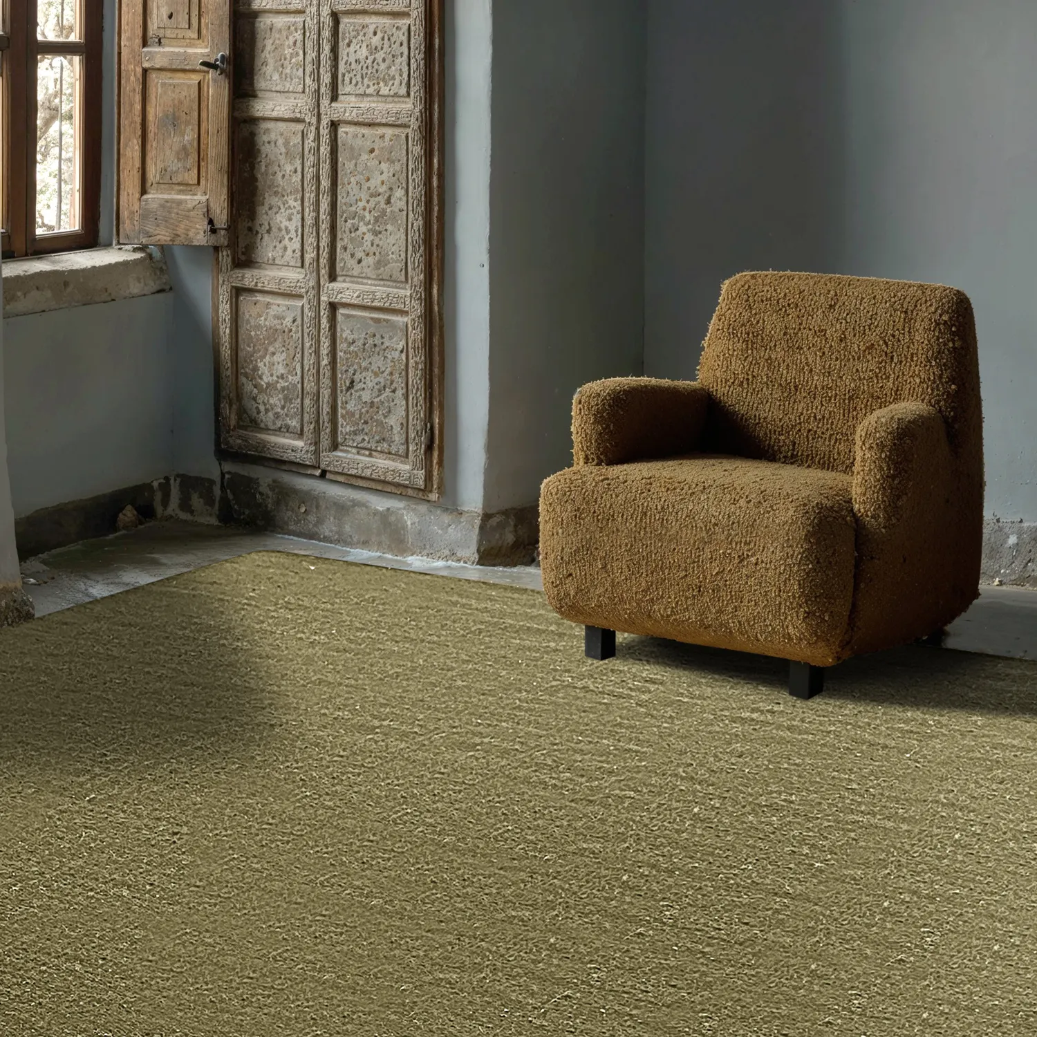 Vlnený koberec - Hamilton (machovo zelený)