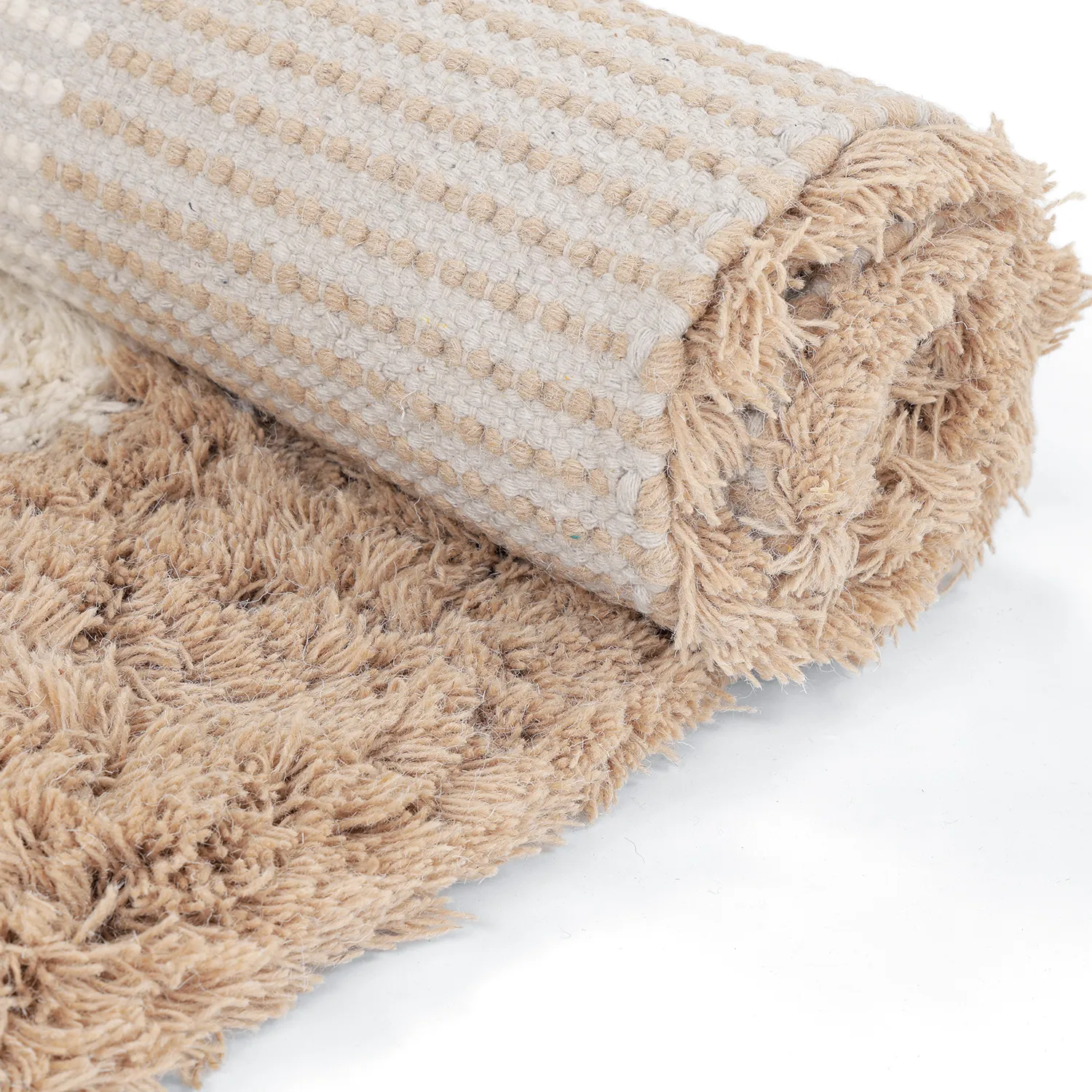 Ullmatta - Khenifra Handknot Wool Premium (creme/beige)