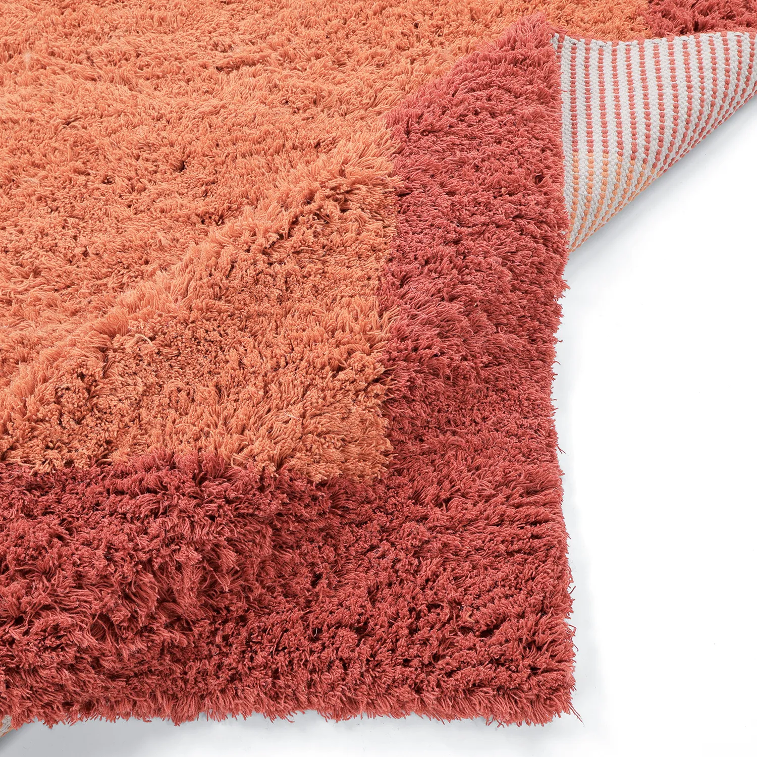 Ullmatta - Khenifra Handknot Wool Premium (orange/röd)