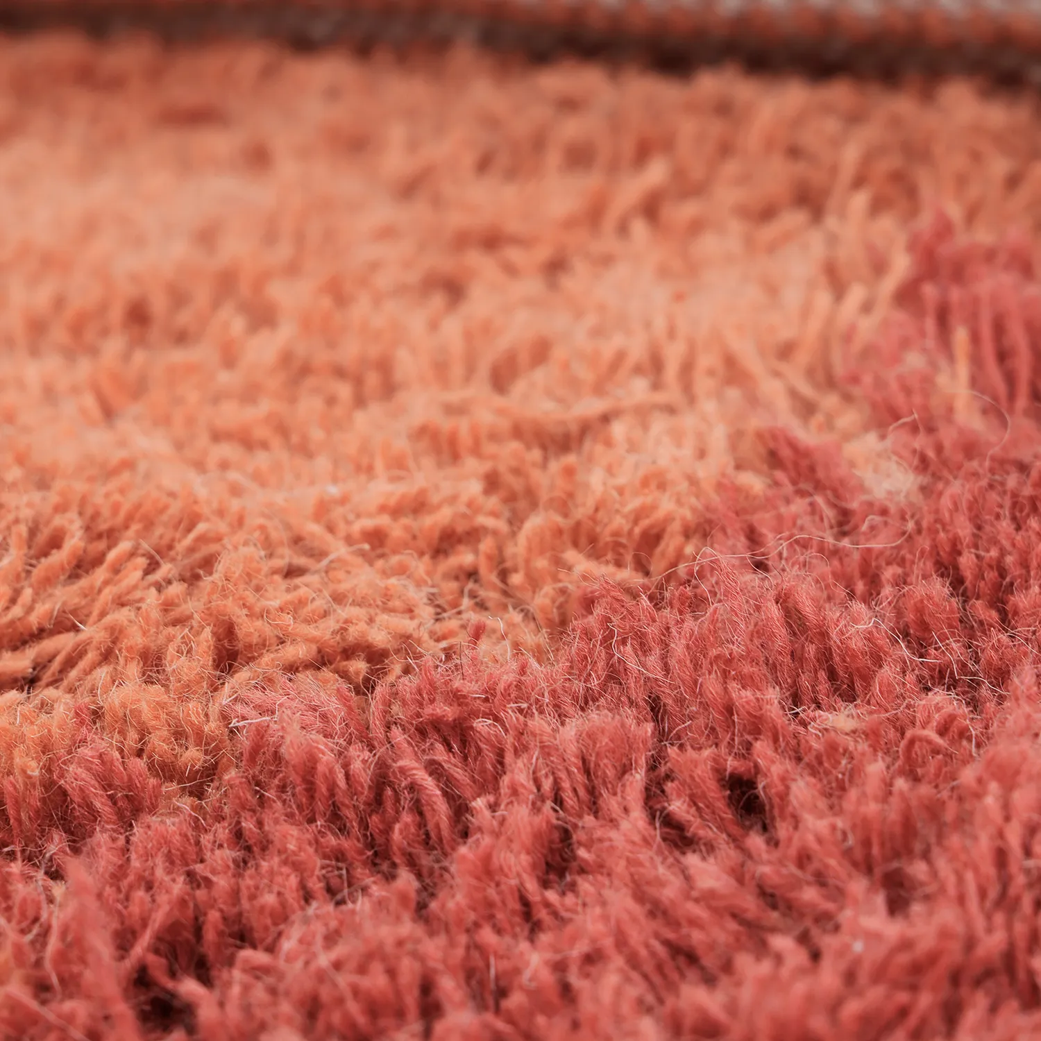 Ullmatta - Khenifra Handknot Wool Premium (orange/röd)