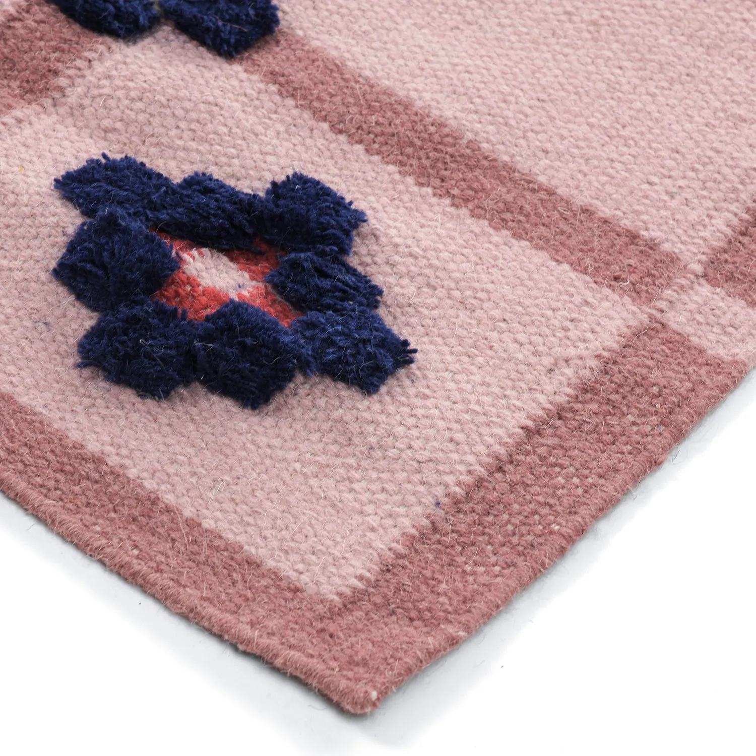 Vlnený koberec - Lausanne Flatweave Tufted Premium (ružová)