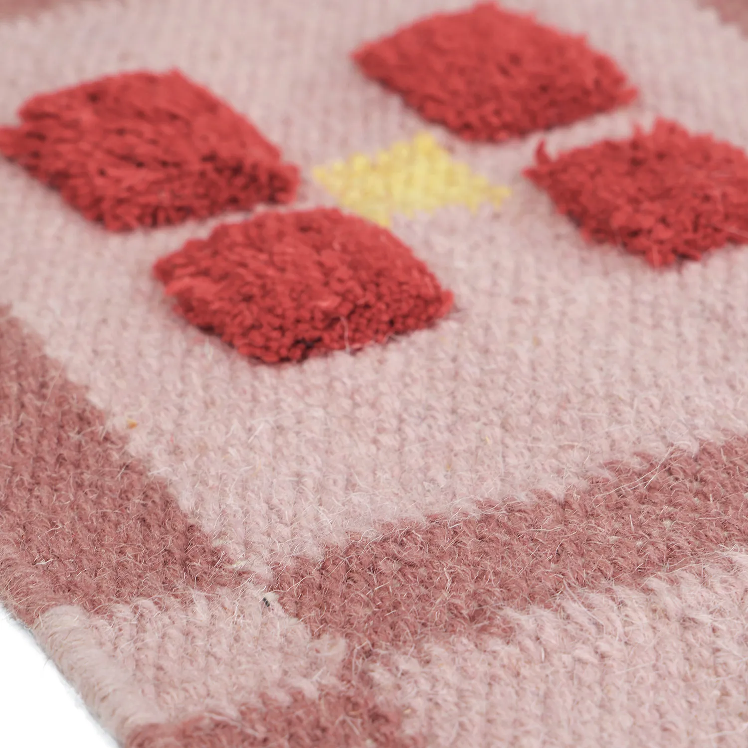 Vlnený koberec - Lausanne Flatweave Tufted Premium (ružová)