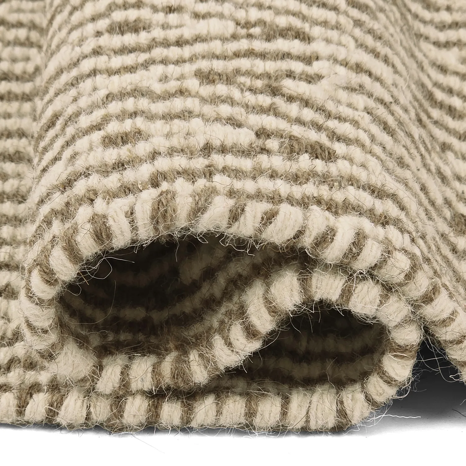 Vlnený koberec - Monastir (hnedá/biela)