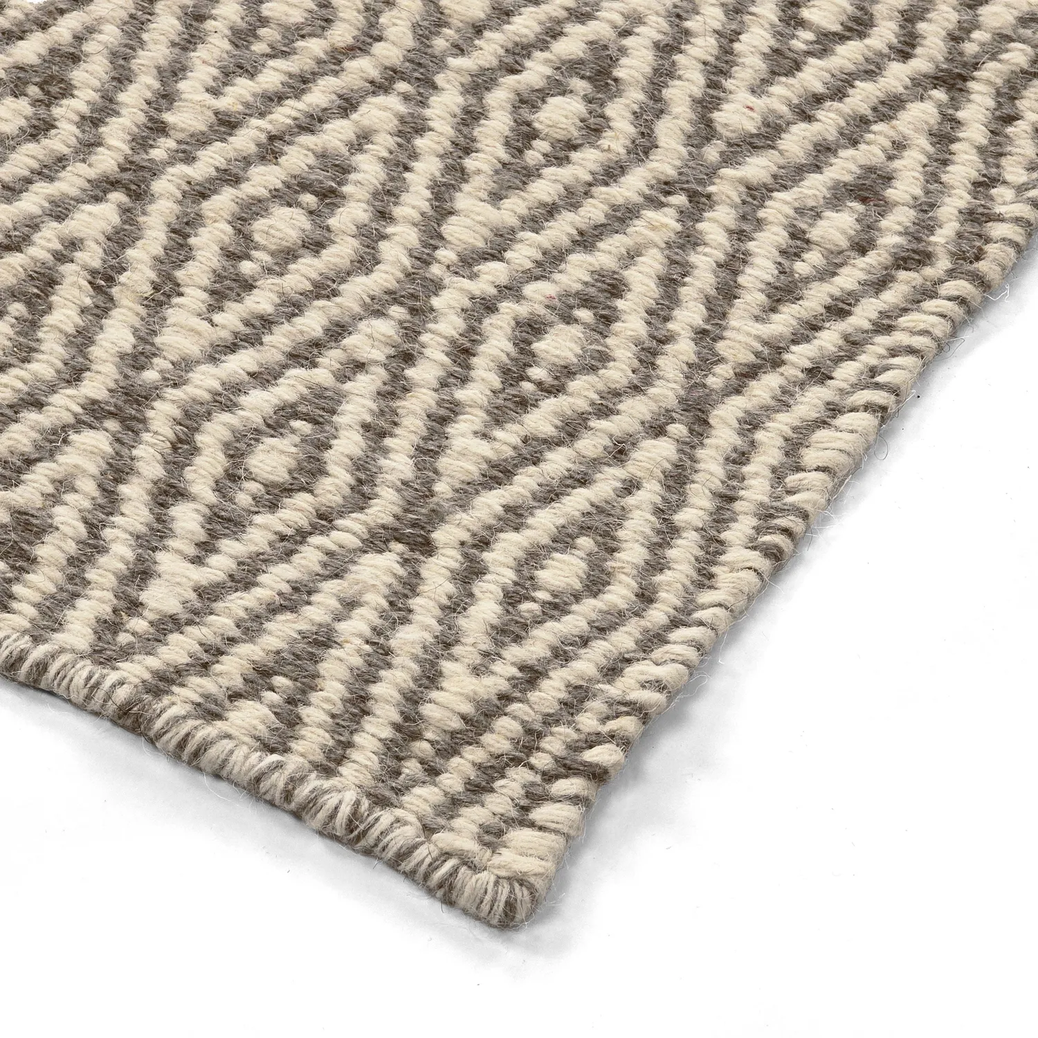 Vlnený koberec - Monastir (šedá/biela)