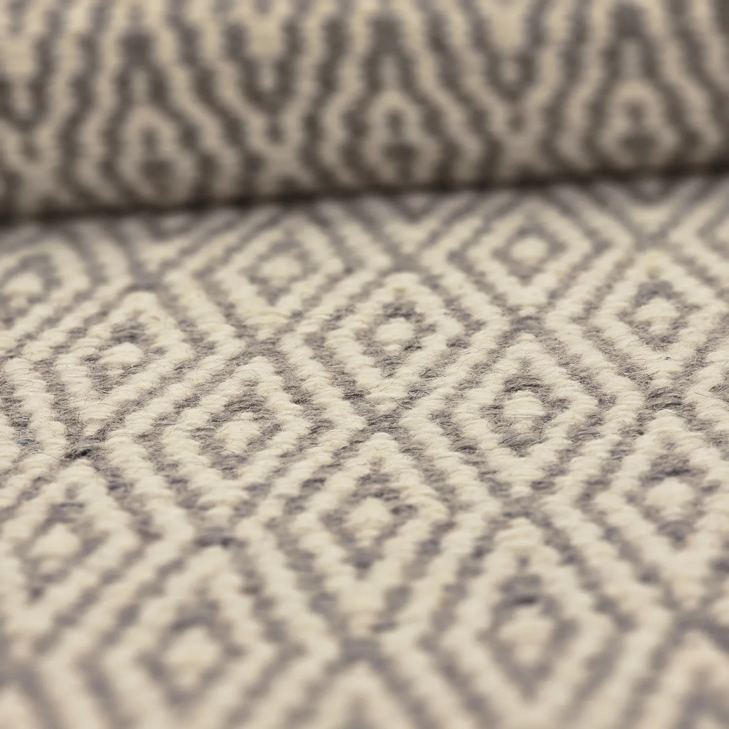 Vlnený koberec - Monastir (šedá/biela)