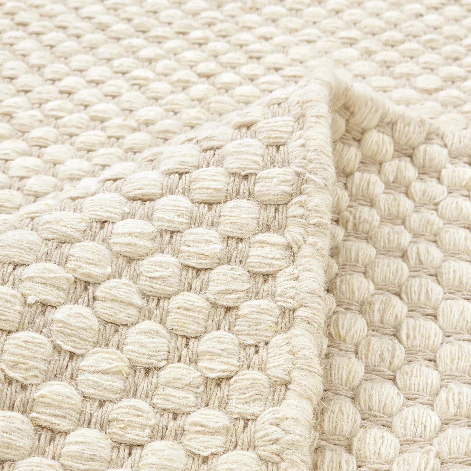 Vlnený koberec - Ovelia (béžový/biely)