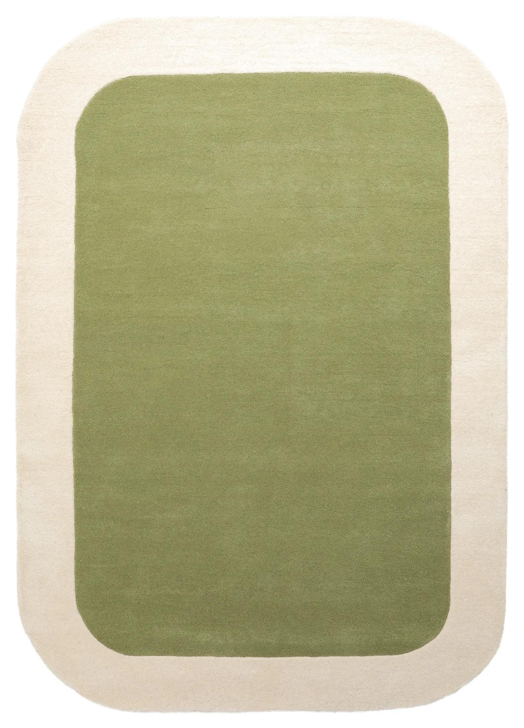 Vlnený koberec - Puri Hand Tufted Wool Premium (zelená/krémová)