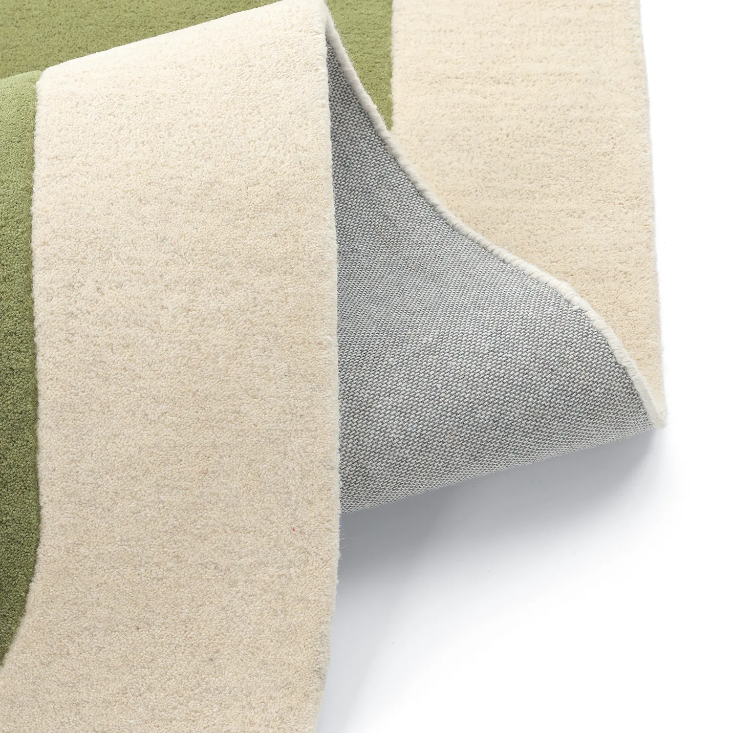 Vlnený koberec - Puri Hand Tufted Wool Premium (zelená/krémová)