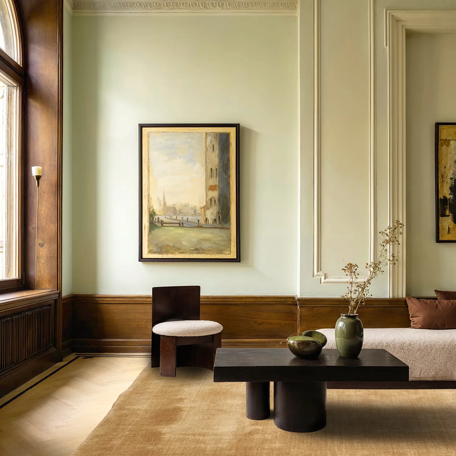 Vlnený koberec - Rozel ručne tkaná vlna Premium (béžová)