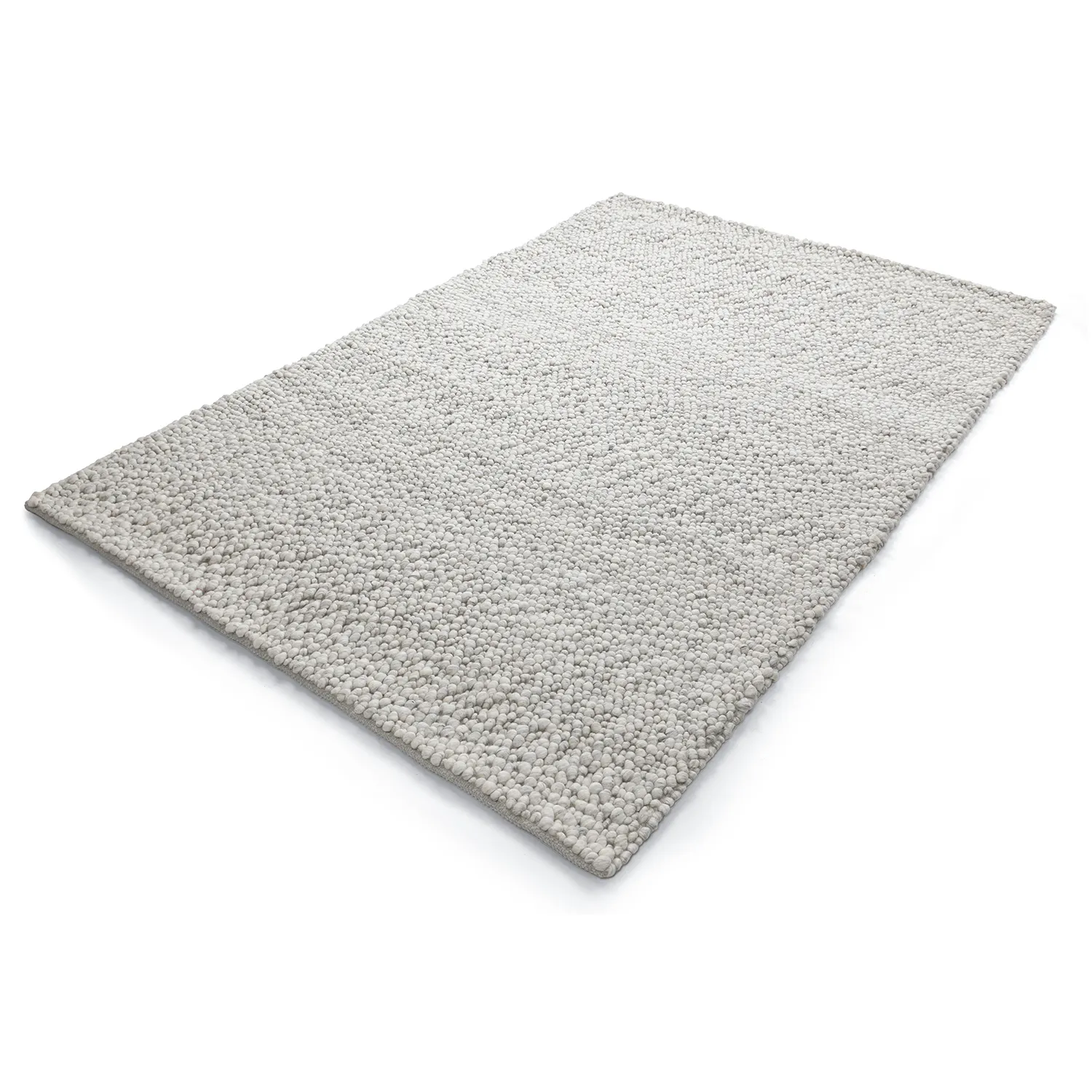 Ullmatta - Sala Irregular Wool Bubble (ljusgrå melerad)