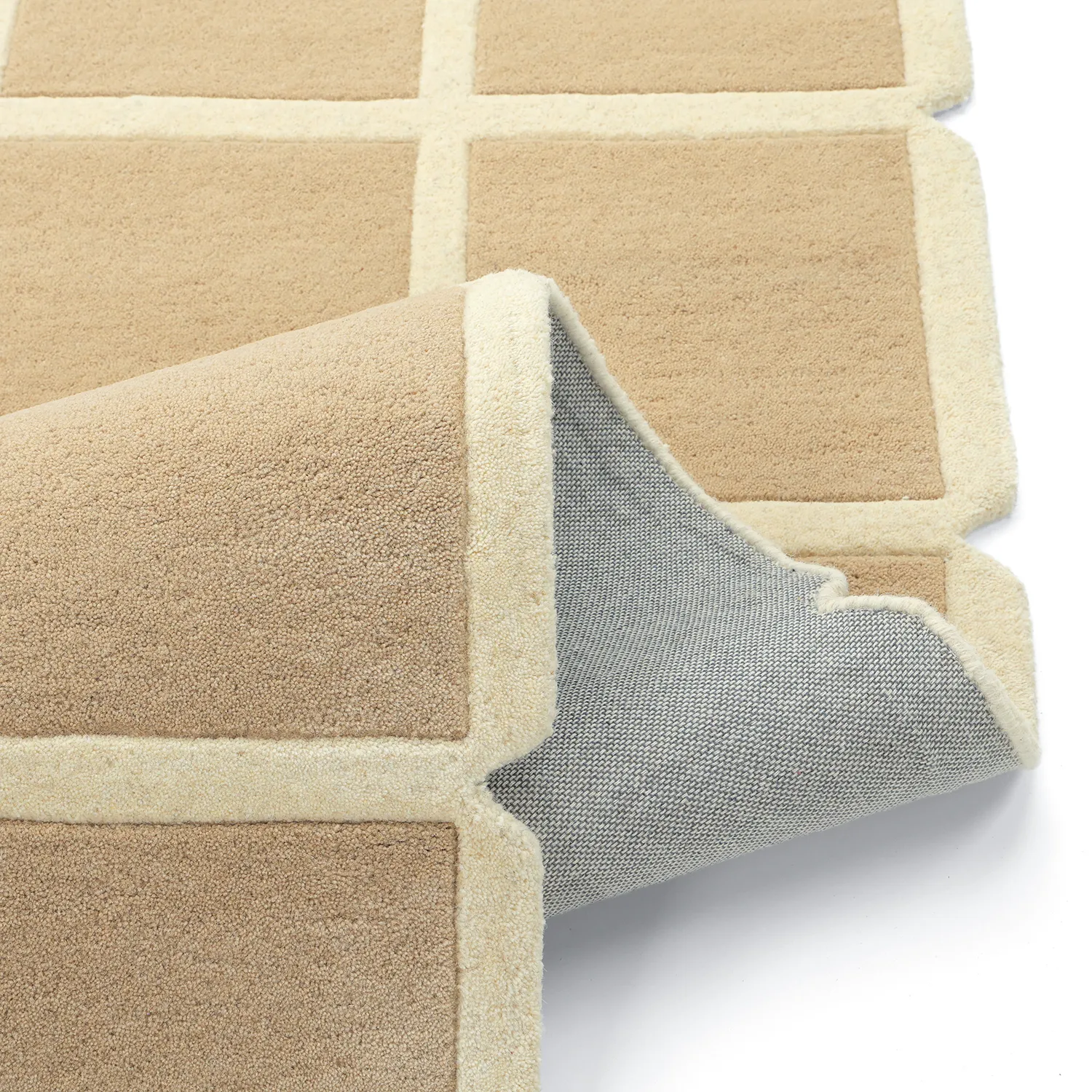 Vlnený koberec - Syl Hand Tufted Wool Premium (béžová/krémová)