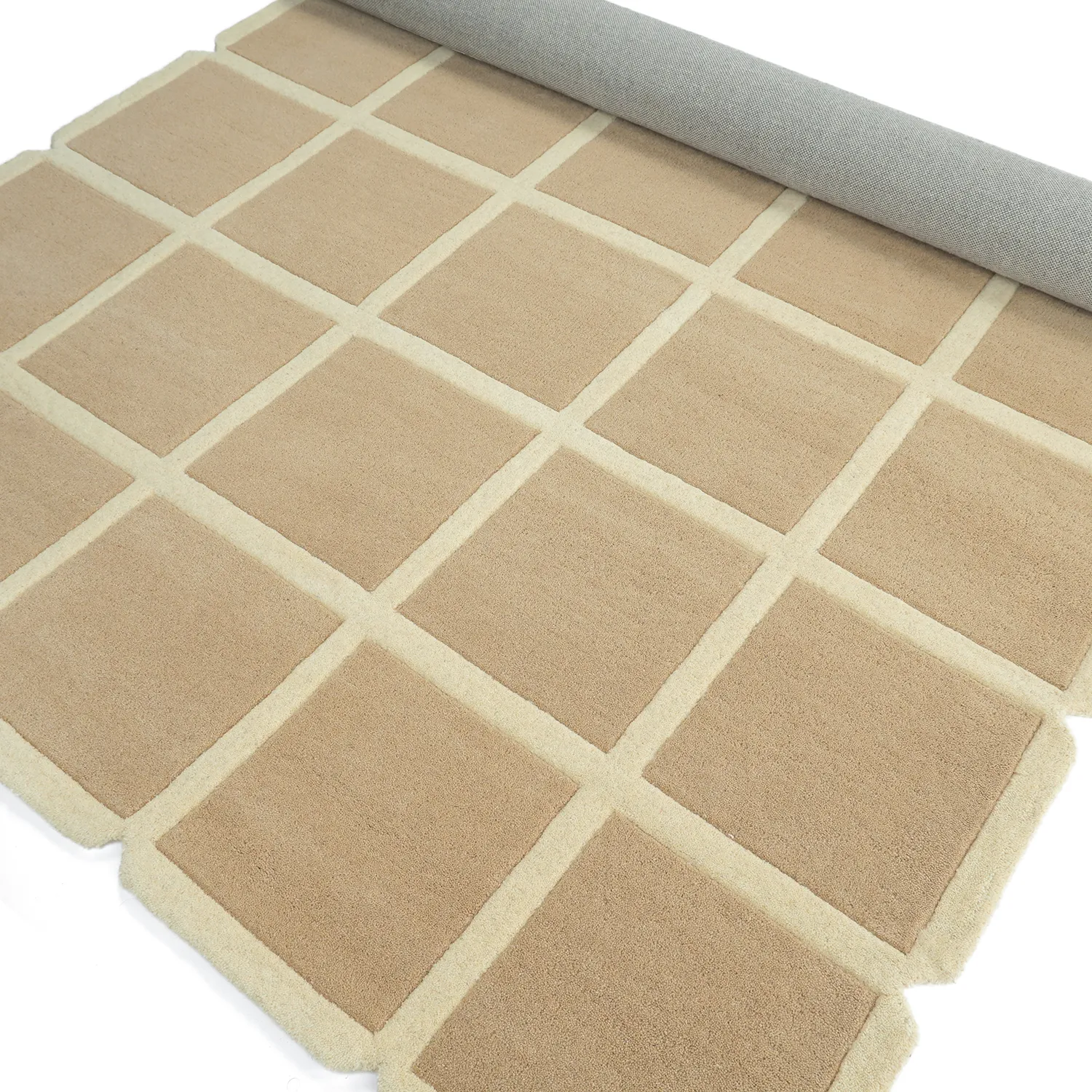 Vlnený koberec - Syl Hand Tufted Wool Premium (béžová/krémová)