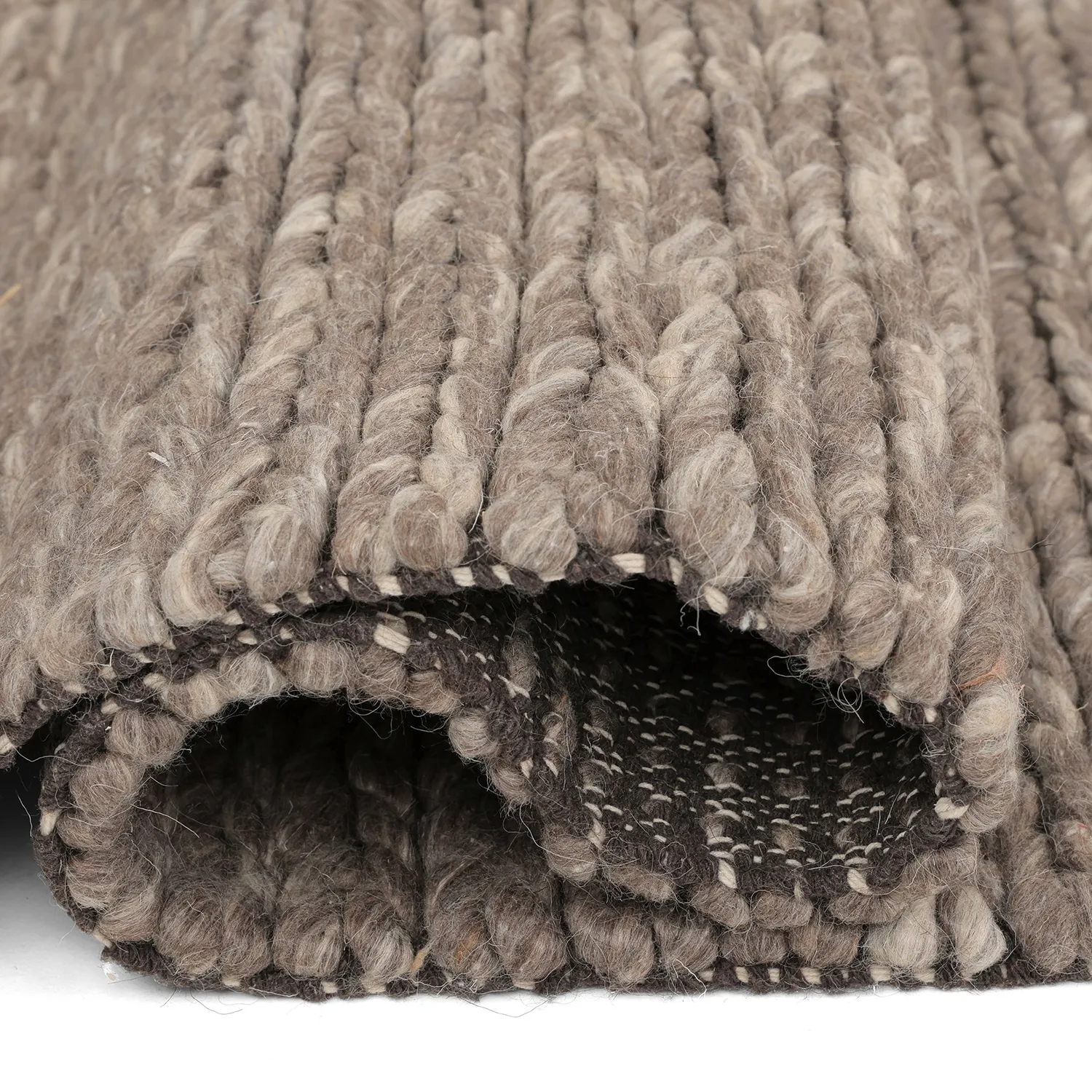 Vlnený koberec - Talvia Braided Wool (hnedá/béžová)