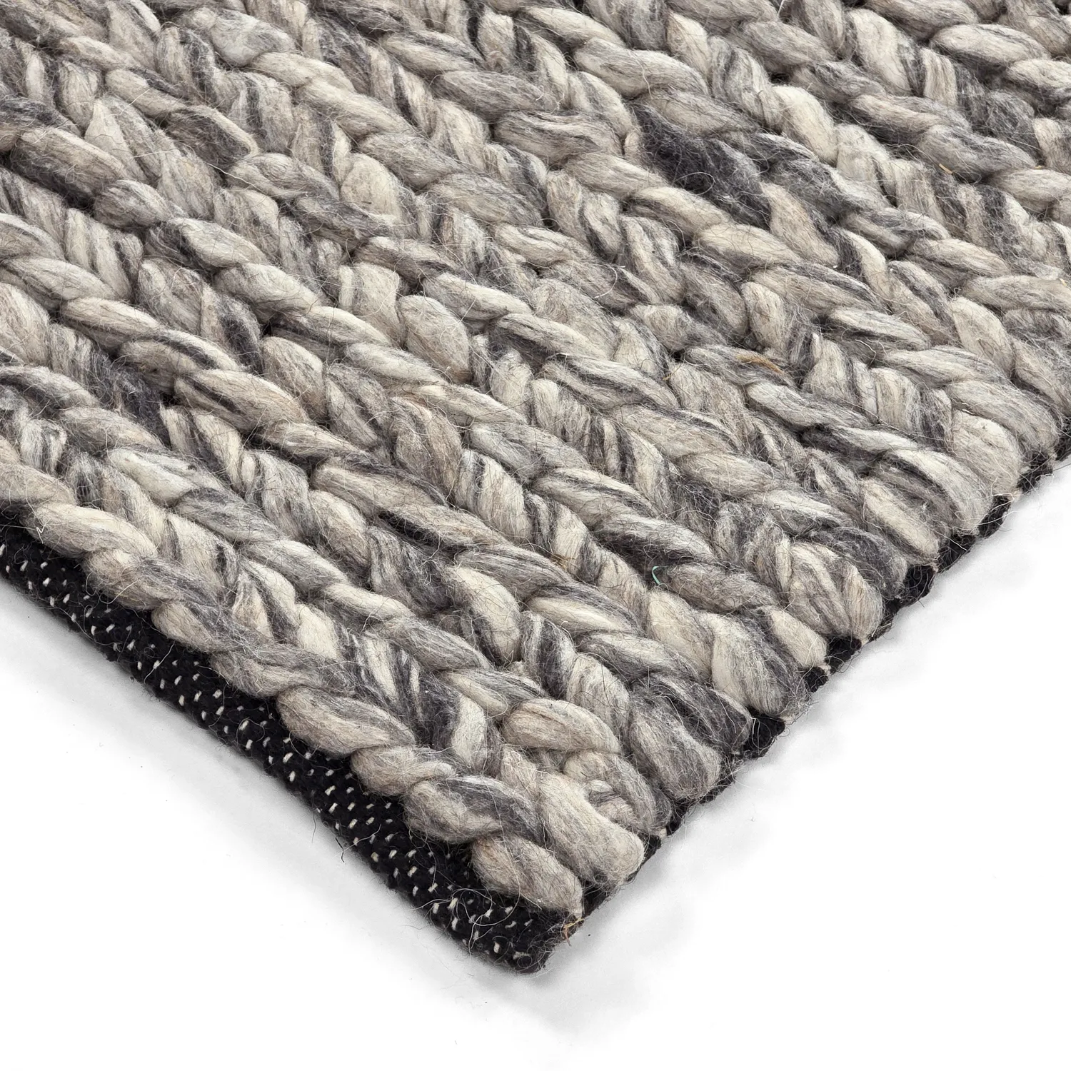 Vlnený koberec - Talvia Braided Wool (tmavošedý)
