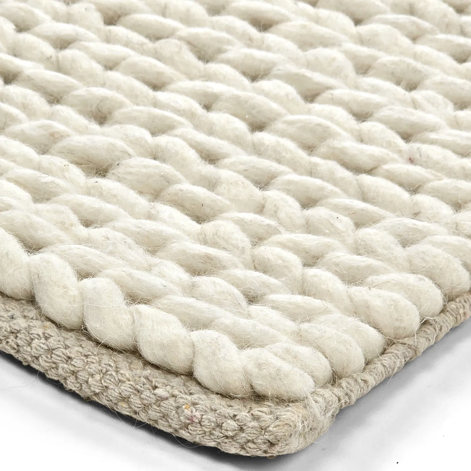 Vlnený koberec - Talvia Braided Wool (off white)