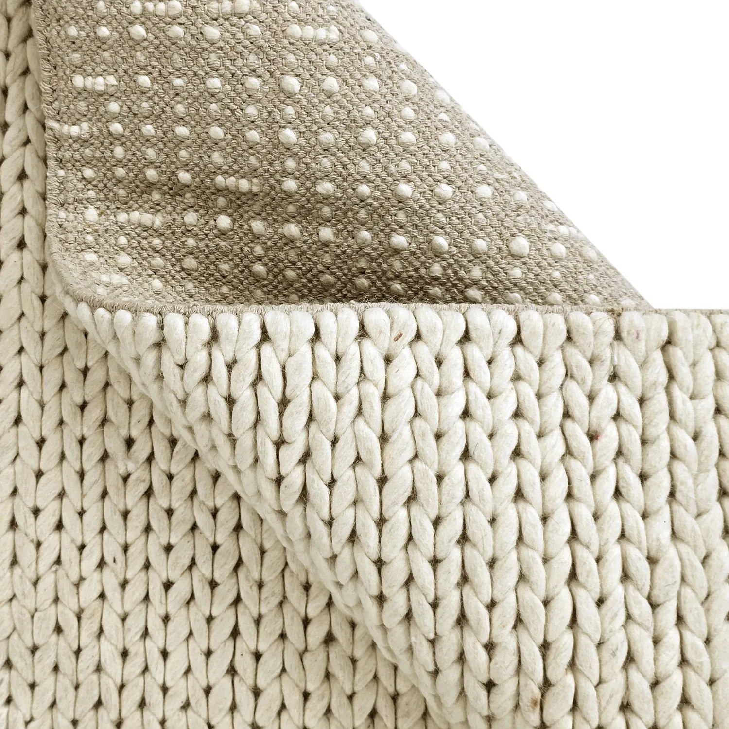 Vlnený koberec - Talvia Braided Wool (off white)