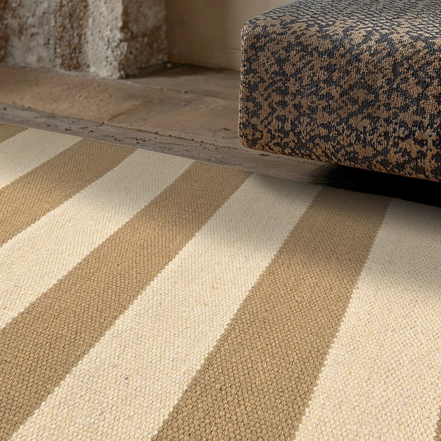 Vlněný koberec - Torquay (bílá/beige)