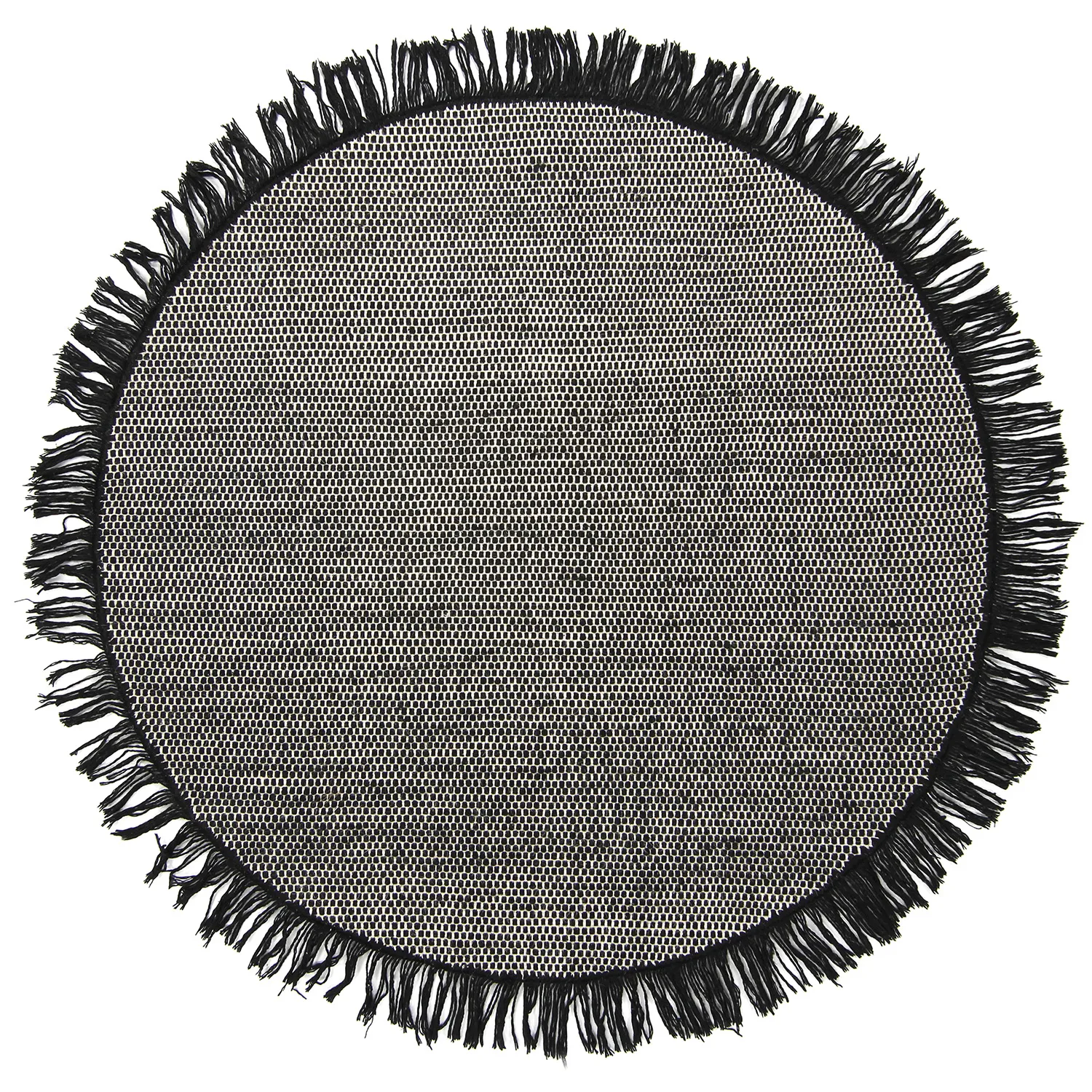 Kruhový koberec - Pike (čierny)