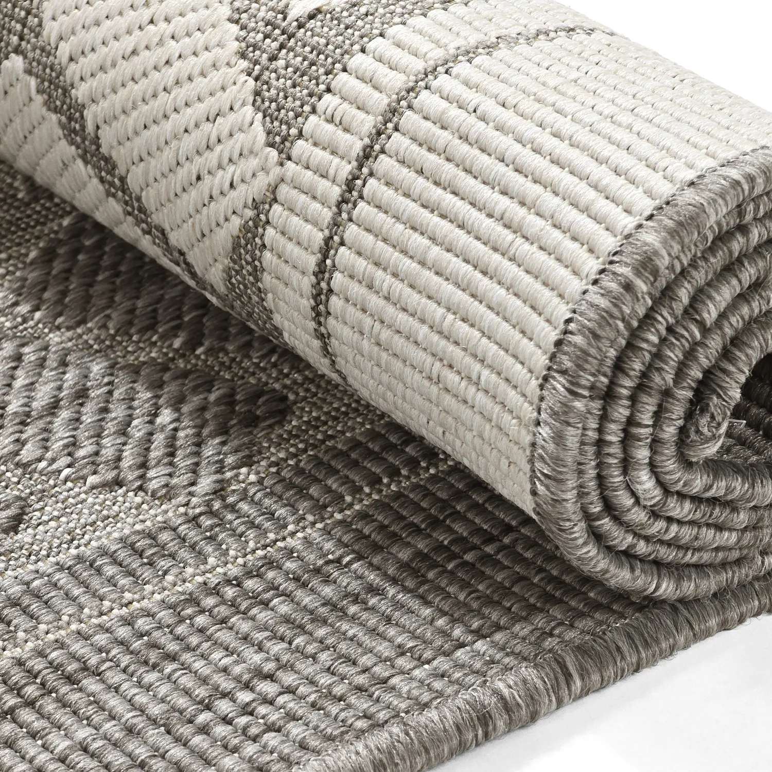 Koberec do interiéru a exteriéru - Aria (šedá)