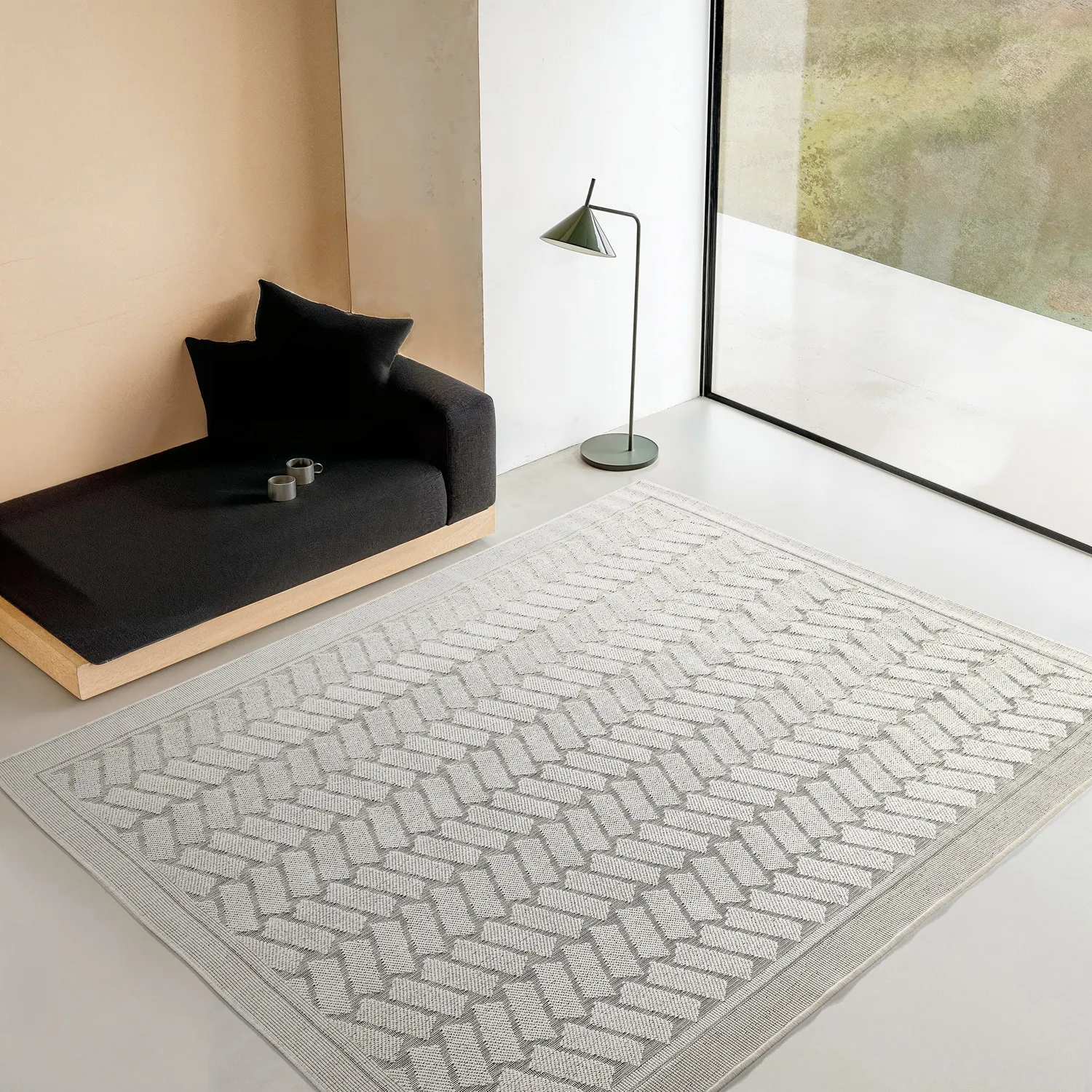 Koberec do interiéru a exteriéru - Aria (off white)