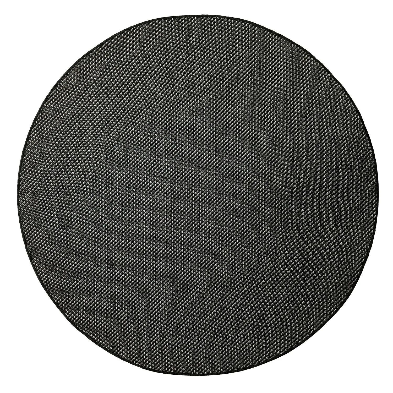 Okrúhly koberec - Indoor/Outdoor Bennett (čierna)