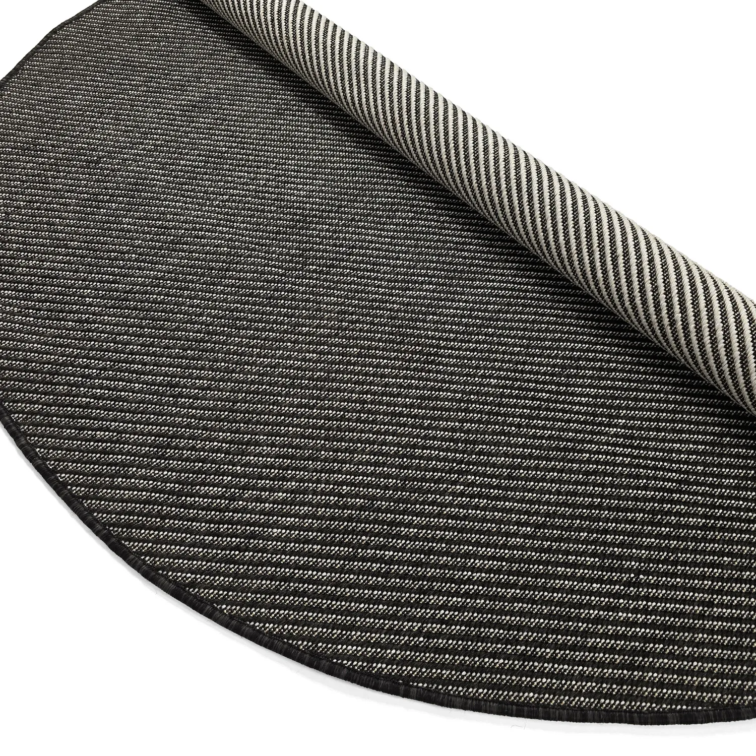 Okrúhly koberec - Indoor/Outdoor Bennett (čierna)