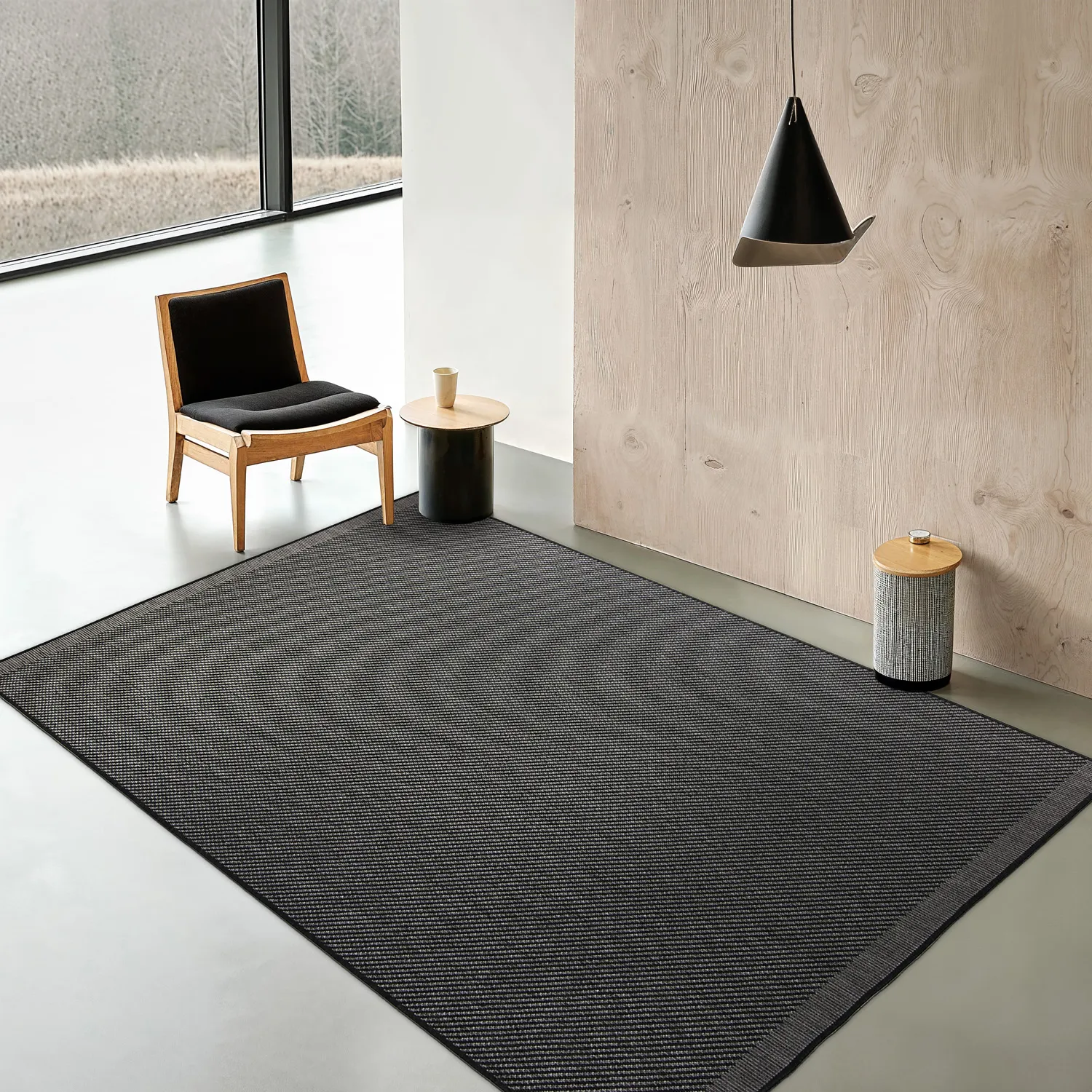 Koberec na interiér a exteriér - Bennett (čierny)