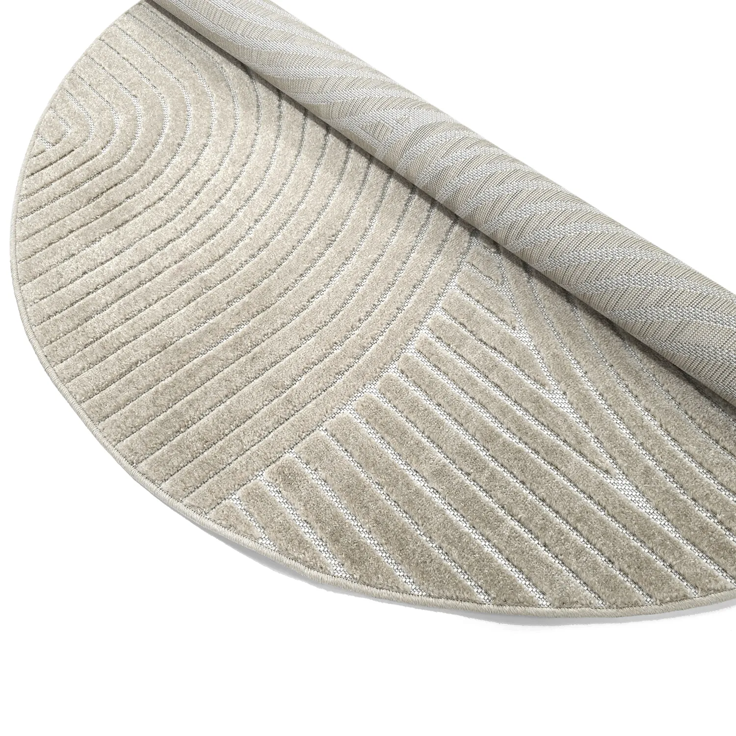 Kruhový koberec - Indoor/Outdoor Devon (béžový)