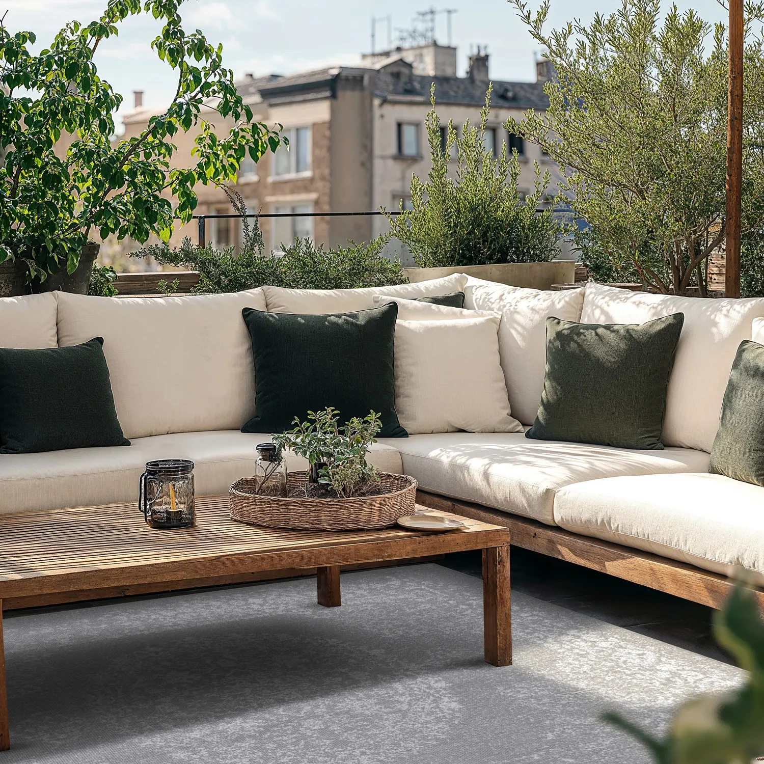 Koberec na vnútorné a vonkajšie použitie - Ellstin (šedý)